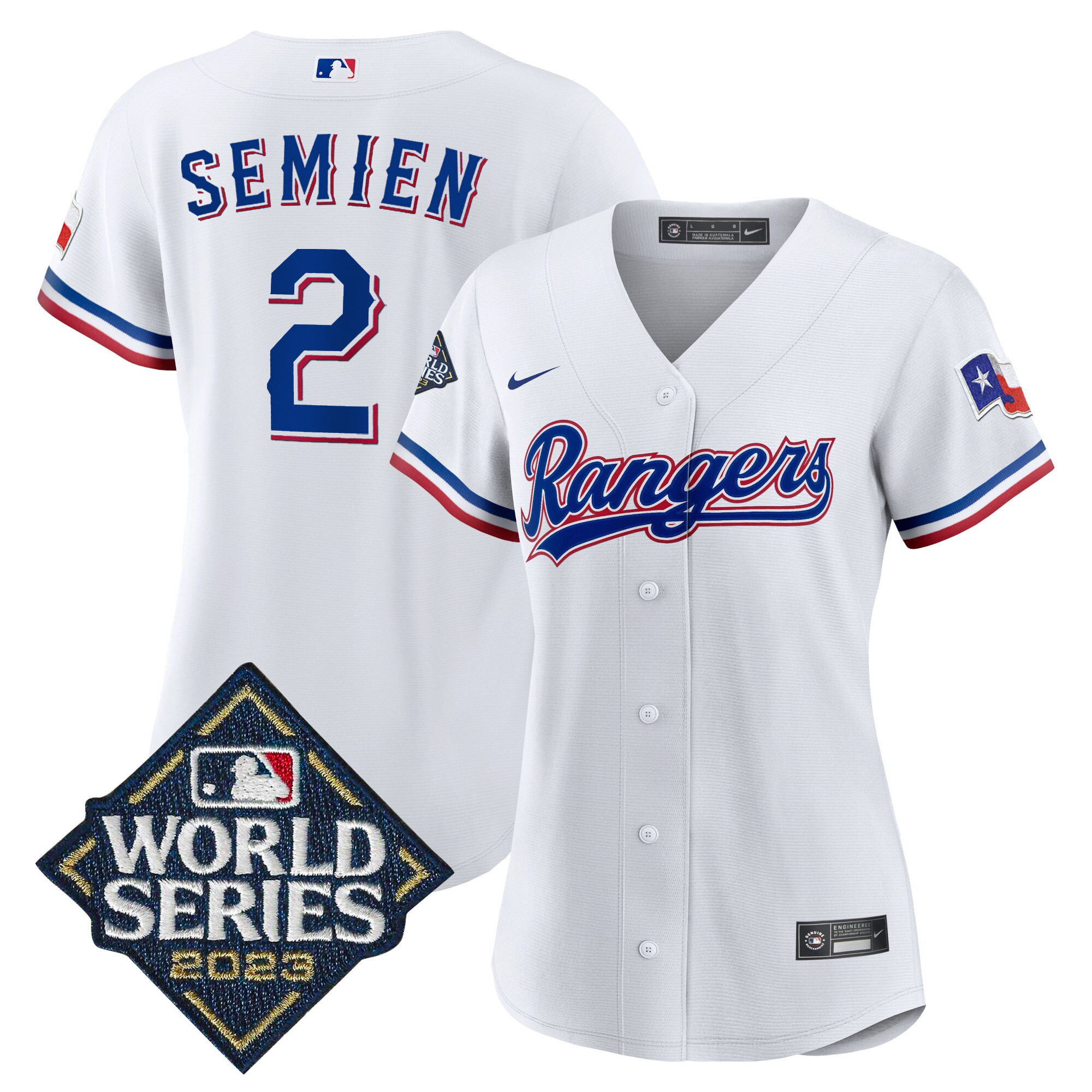 Women's Texas Rangers 2023 World Series Baseball Jersey - All Stitched - Image 20