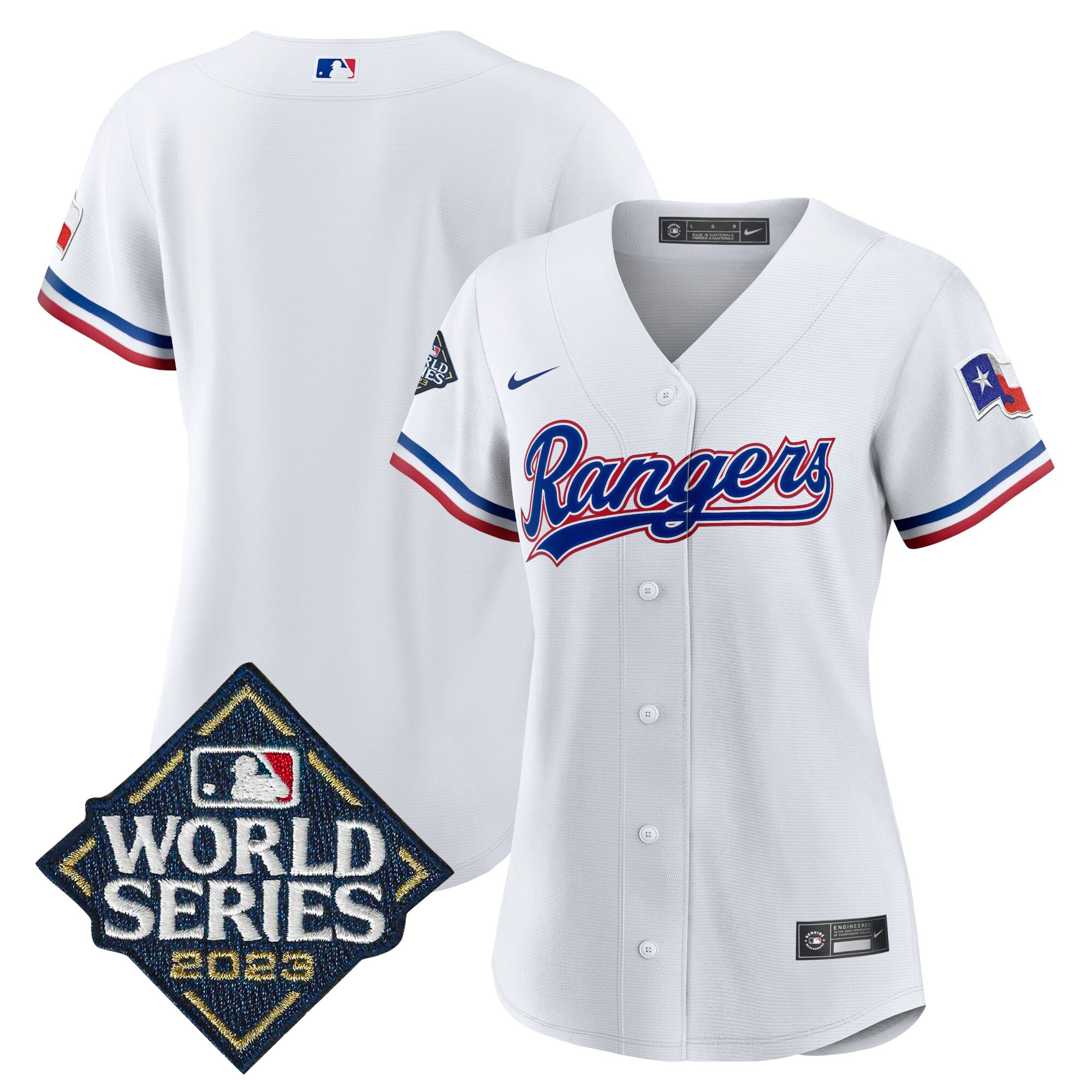 Women's Texas Rangers 2023 World Series Baseball Jersey - All Stitched - Image 27