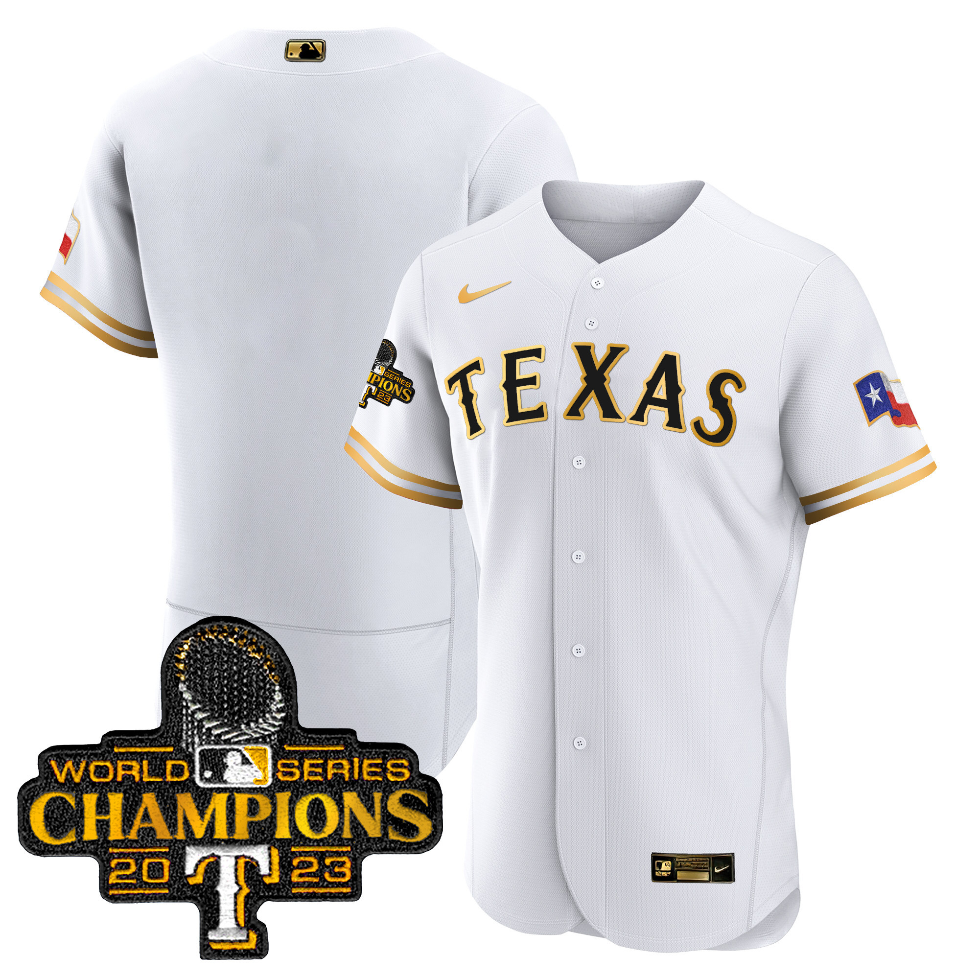 Men's Texas Rangers 2023 World Series Champions Flex Base Jersey - All Stitched - Image 18