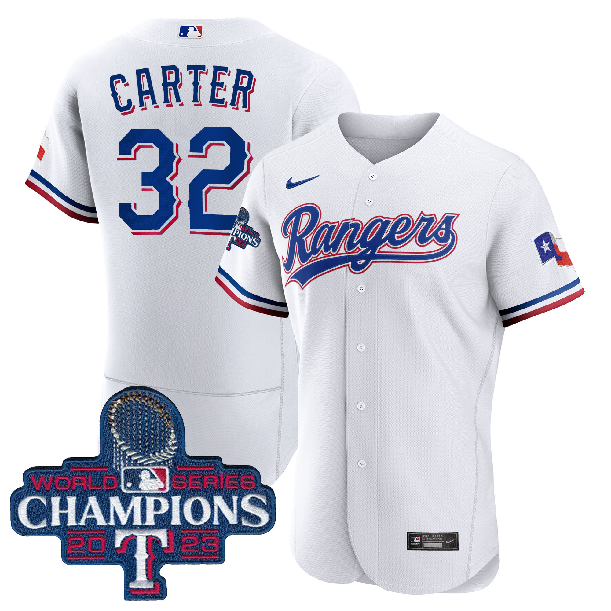 Men's Texas Rangers 2023 World Series Champions Flex Base Jersey V3 - All Stitched - Image 24