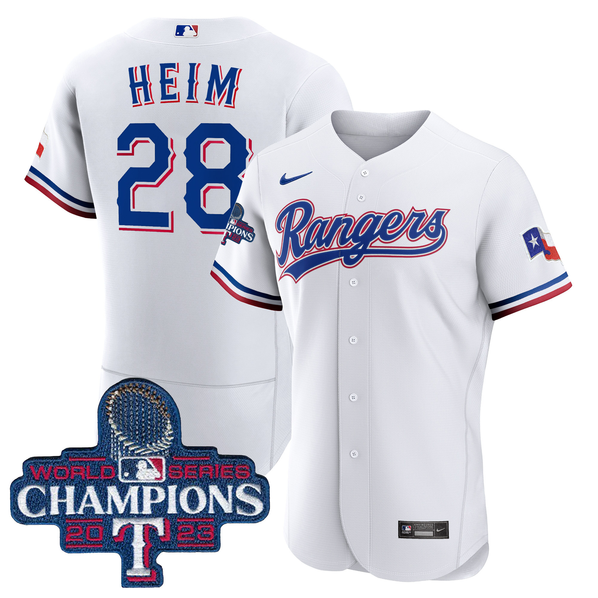 Men's Texas Rangers 2023 World Series Champions Flex Base Jersey V3 - All Stitched - Image 25