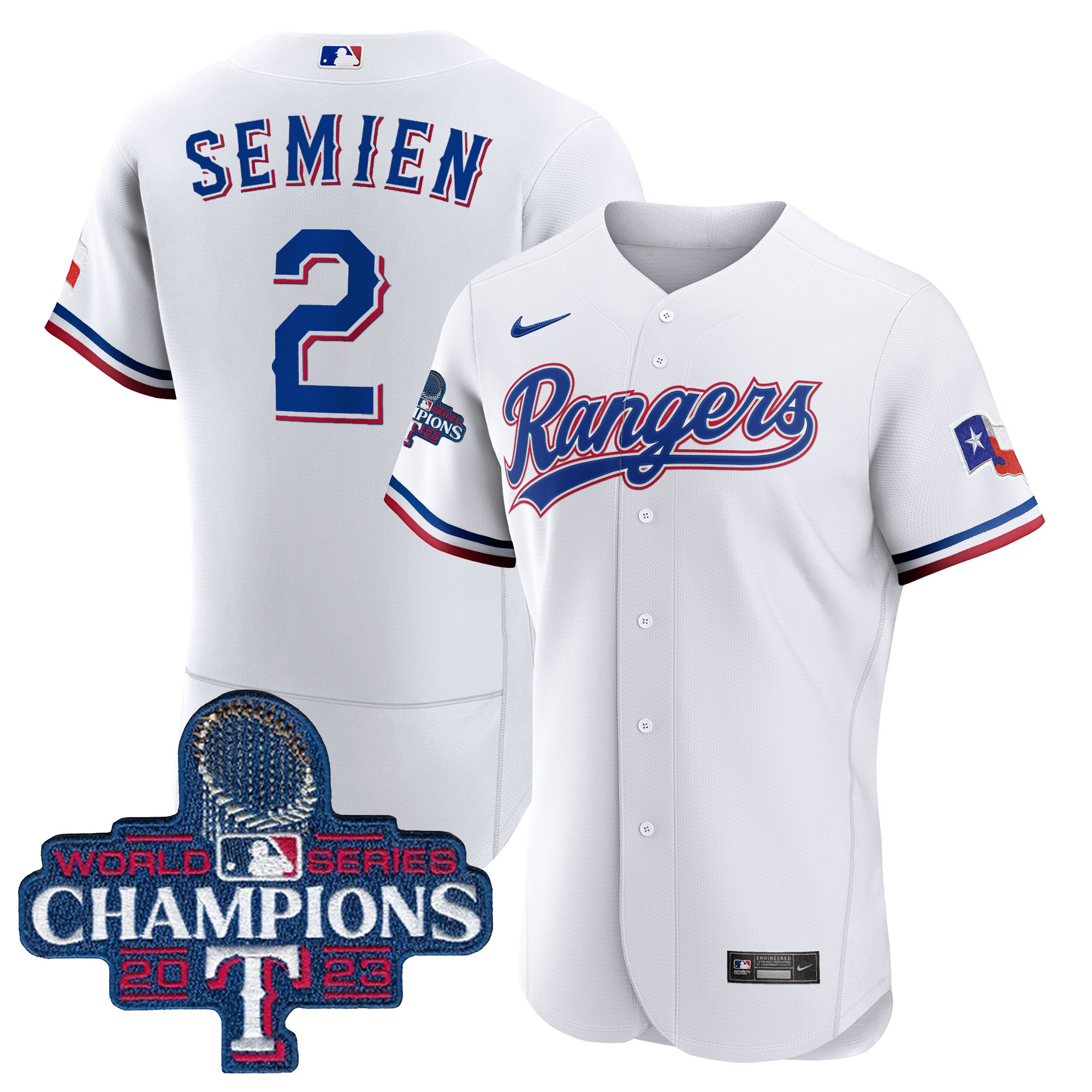 Men's Texas Rangers 2023 World Series Champions Flex Base Jersey V3 - All Stitched - Image 20