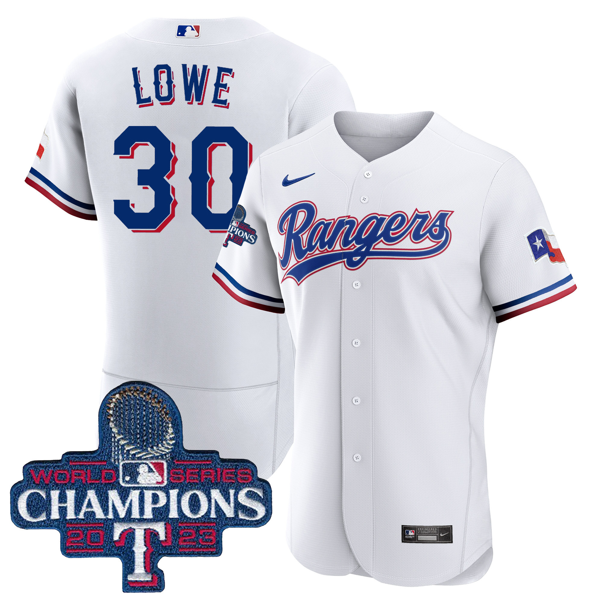 Men's Texas Rangers 2023 World Series Champions Flex Base Jersey V3 - All Stitched - Image 21