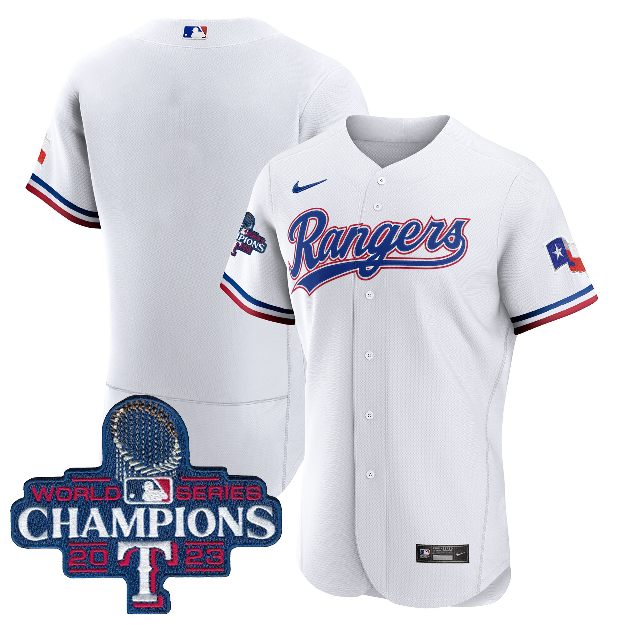 Men's Texas Rangers 2023 World Series Champions Flex Base Jersey V3 - All Stitched - Image 27
