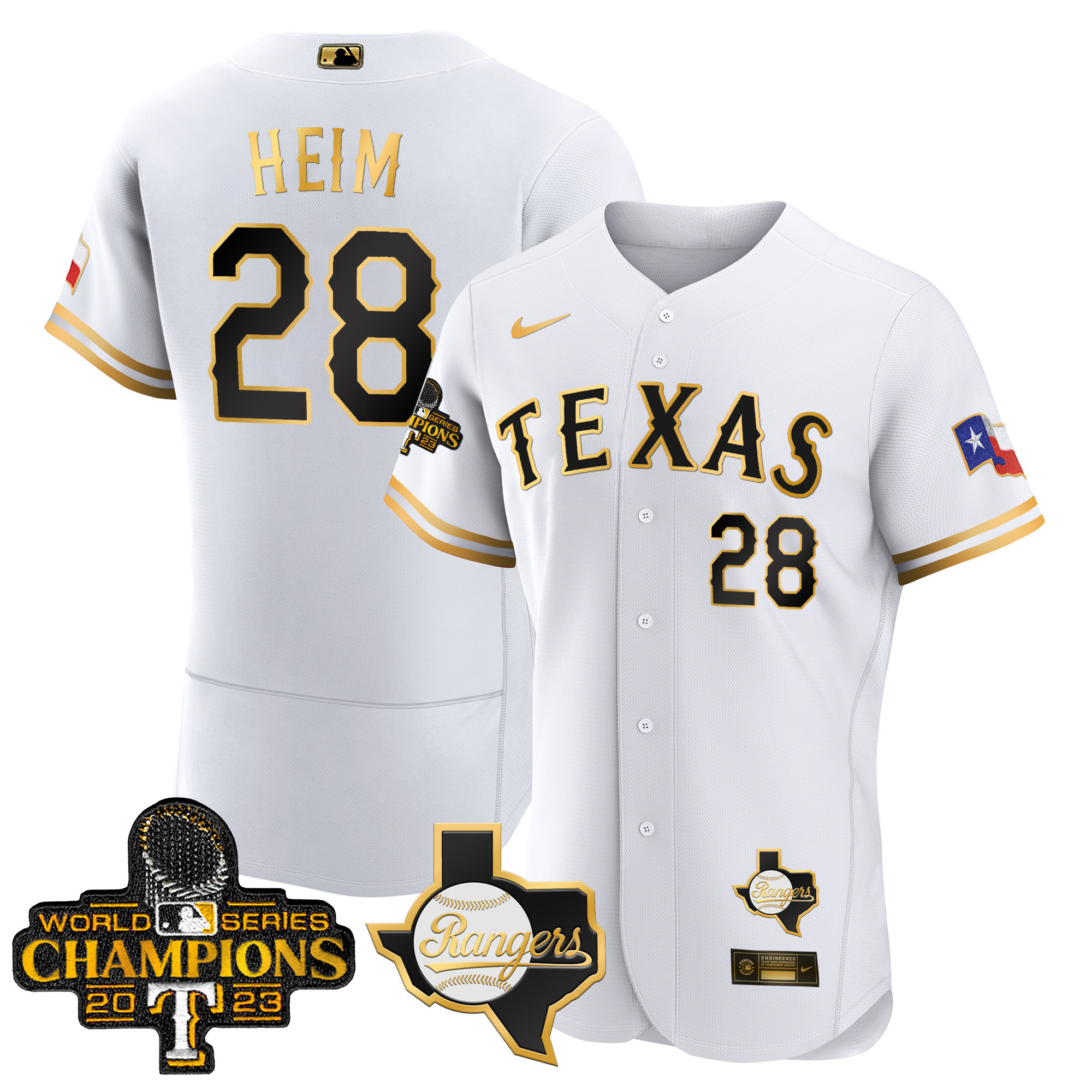Men's Texas Rangers 2023 World Series Champions Flex Base Jersey V2 - All Stitched - Image 16