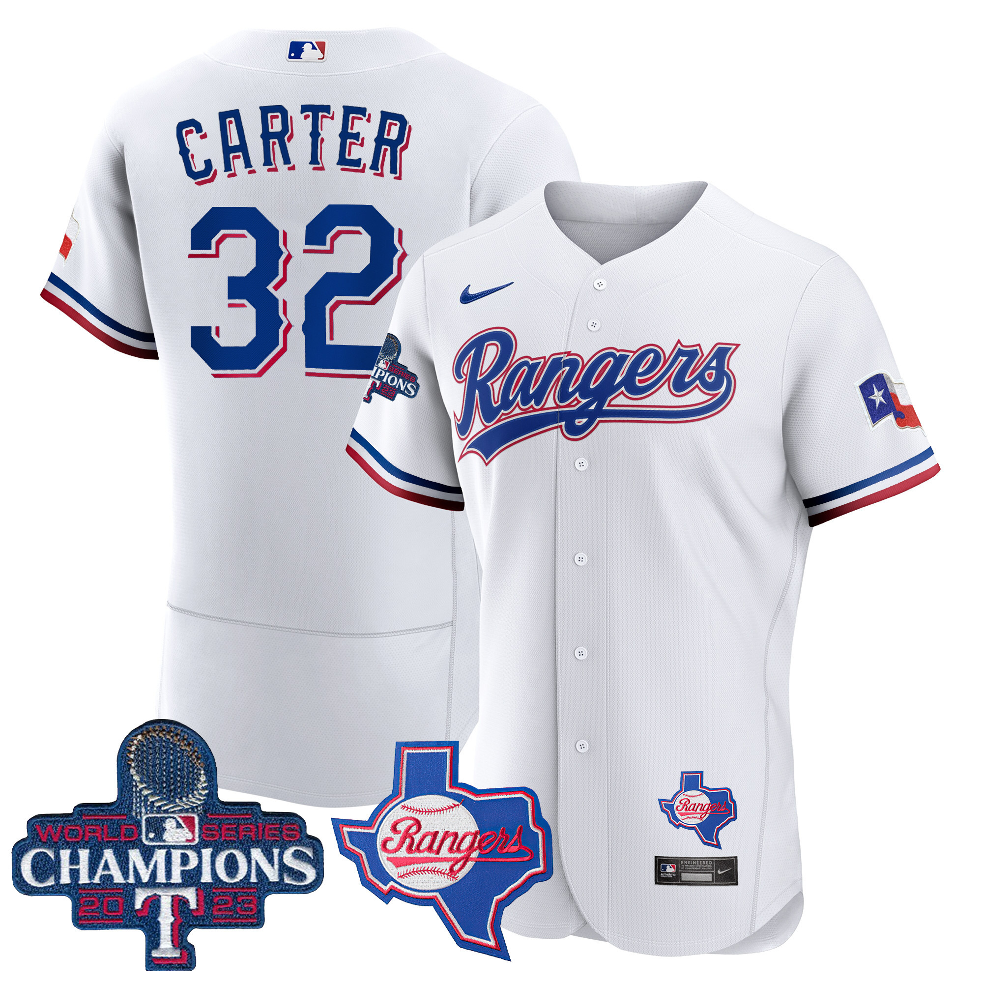 Men's Texas Rangers 2023 World Series Champions Flex Base Jersey V2 - All Stitched - Image 24