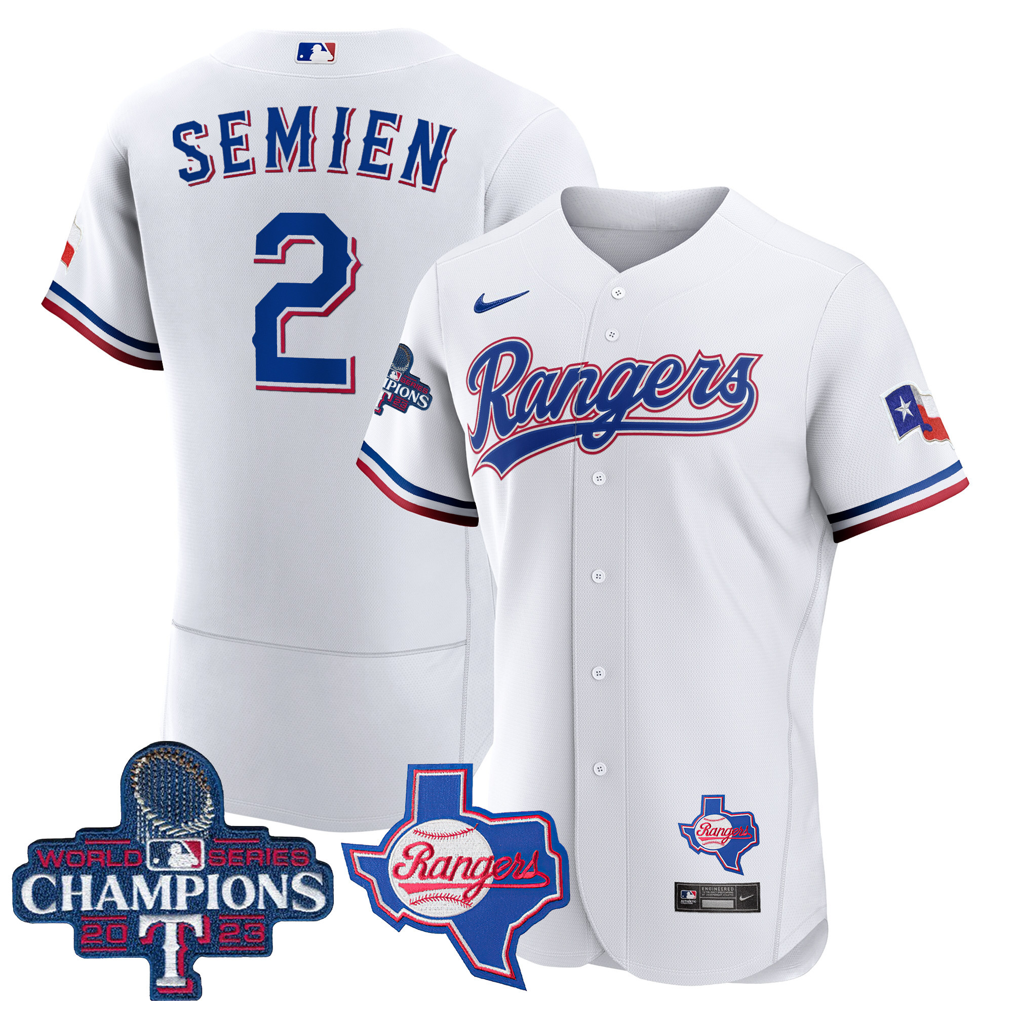Men's Texas Rangers 2023 World Series Champions Flex Base Jersey V2 - All Stitched - Image 20