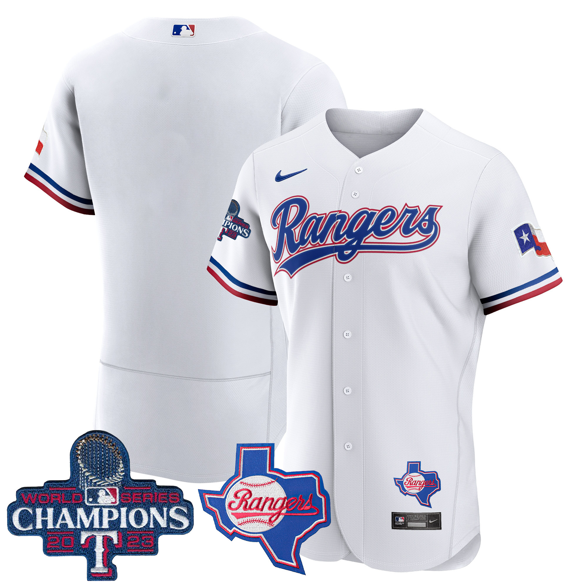 Men's Texas Rangers 2023 World Series Champions Flex Base Jersey V2 - All Stitched - Image 27