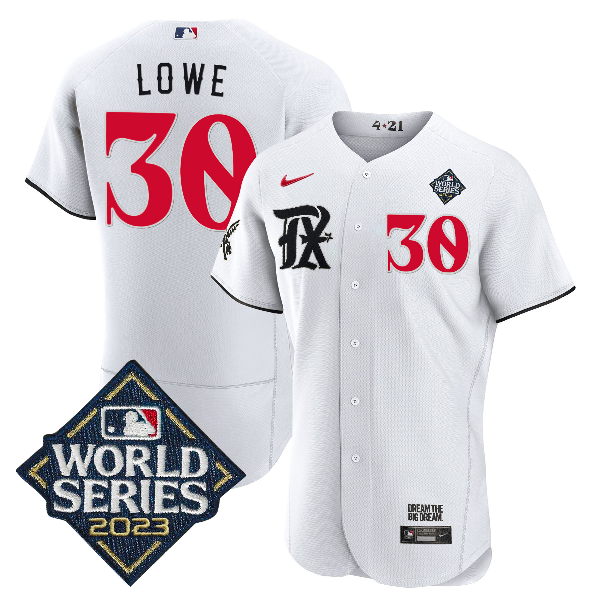 Men's Texas Rangers 2023 World Series City Connect Flex Base Jersey - All Stitched - Image 11