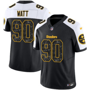 Men's Steelers Grunge Vapor Limited Jersey - All Stitched