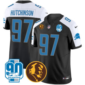 Men's Detroit Lions 90th & John Madden Patch Jersey - All Stitched