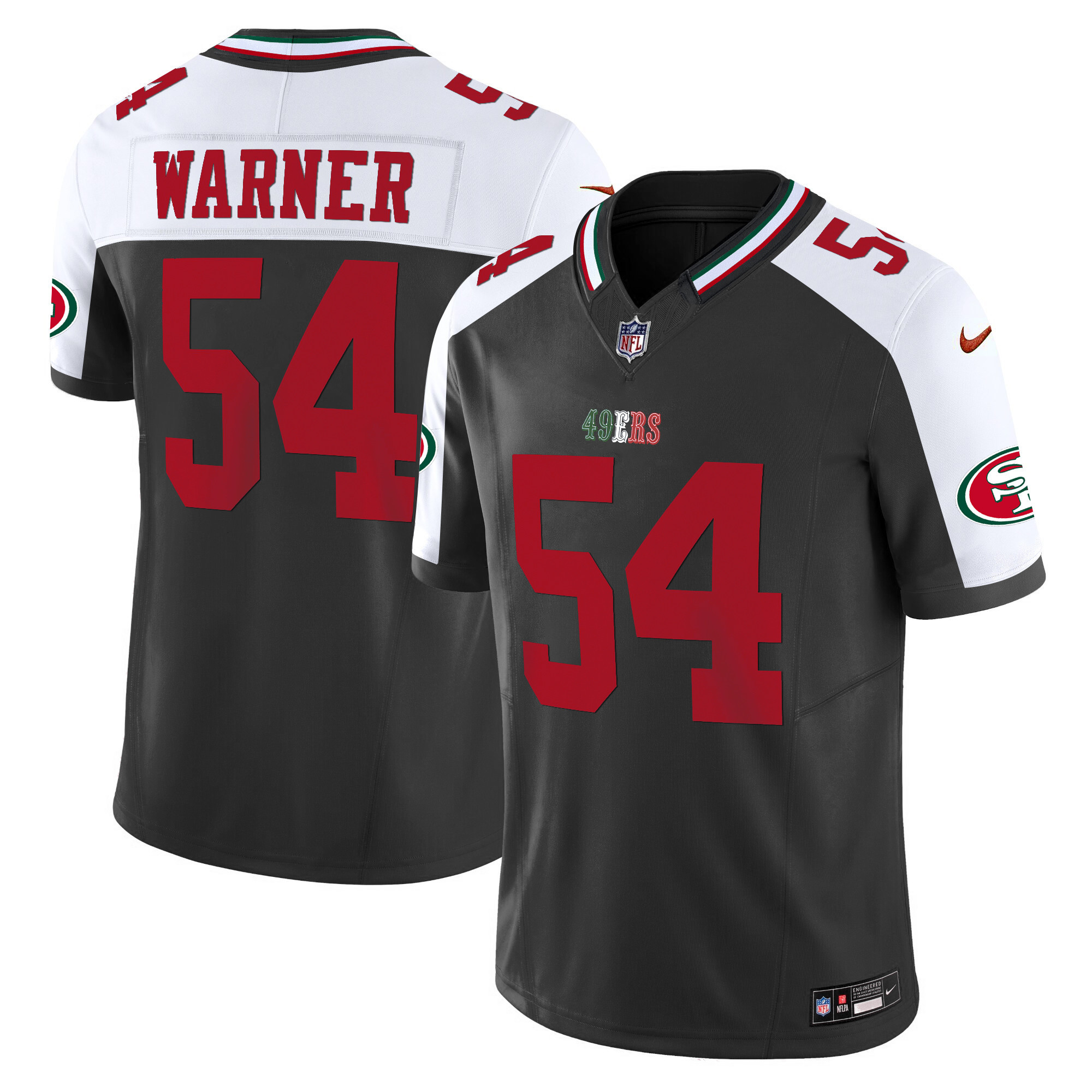 Men's 49ers Mexico 2024 Vapor Limited Jersey V2 - All Stitched - Image 31
