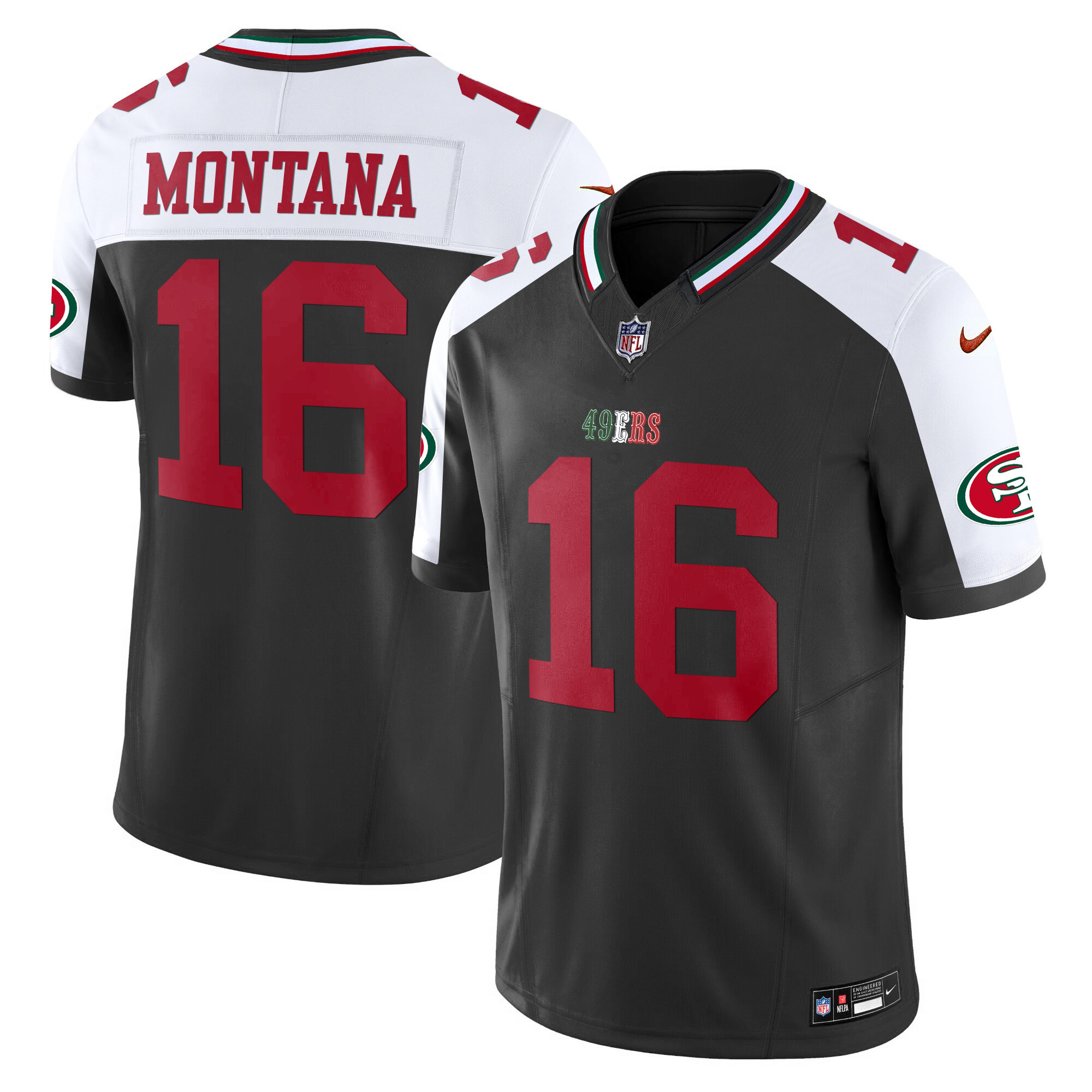 Men's 49ers Mexico 2024 Vapor Limited Jersey V2 - All Stitched - Image 38