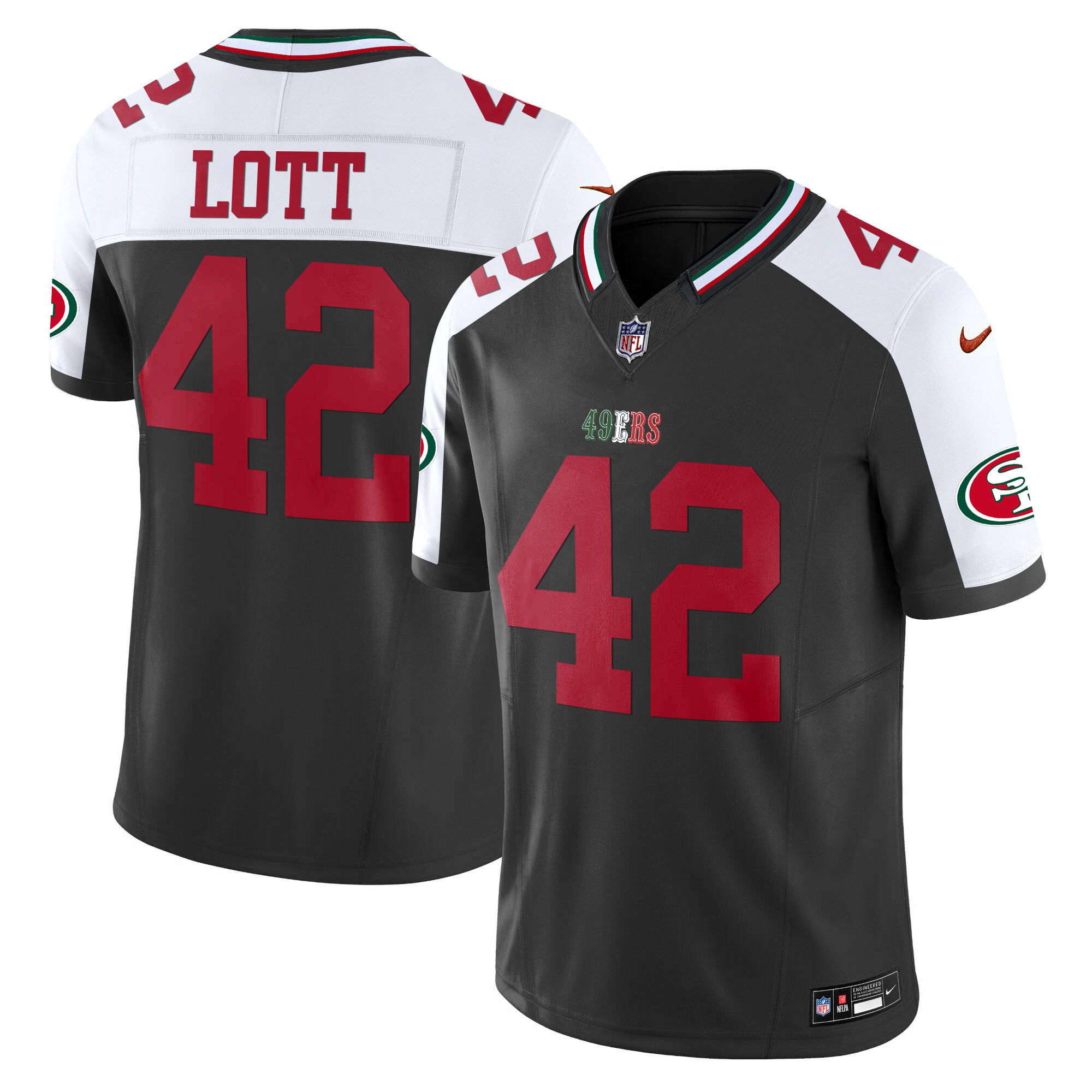 Men's 49ers Mexico 2024 Vapor Limited Jersey V2 - All Stitched - Image 39