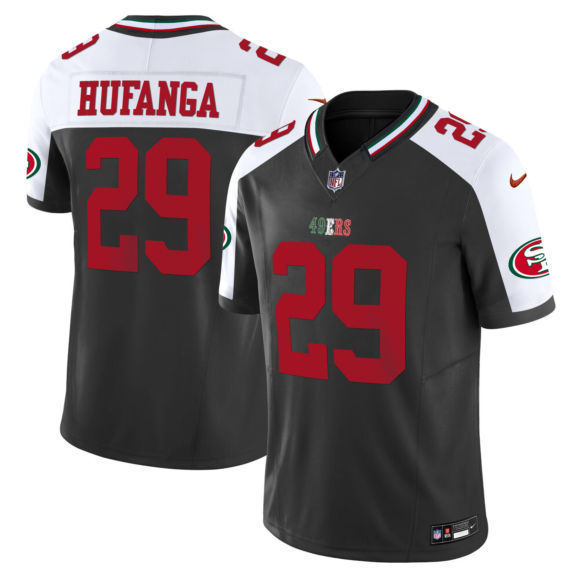 Men's 49ers Mexico 2024 Vapor Limited Jersey V2 - All Stitched - Image 40