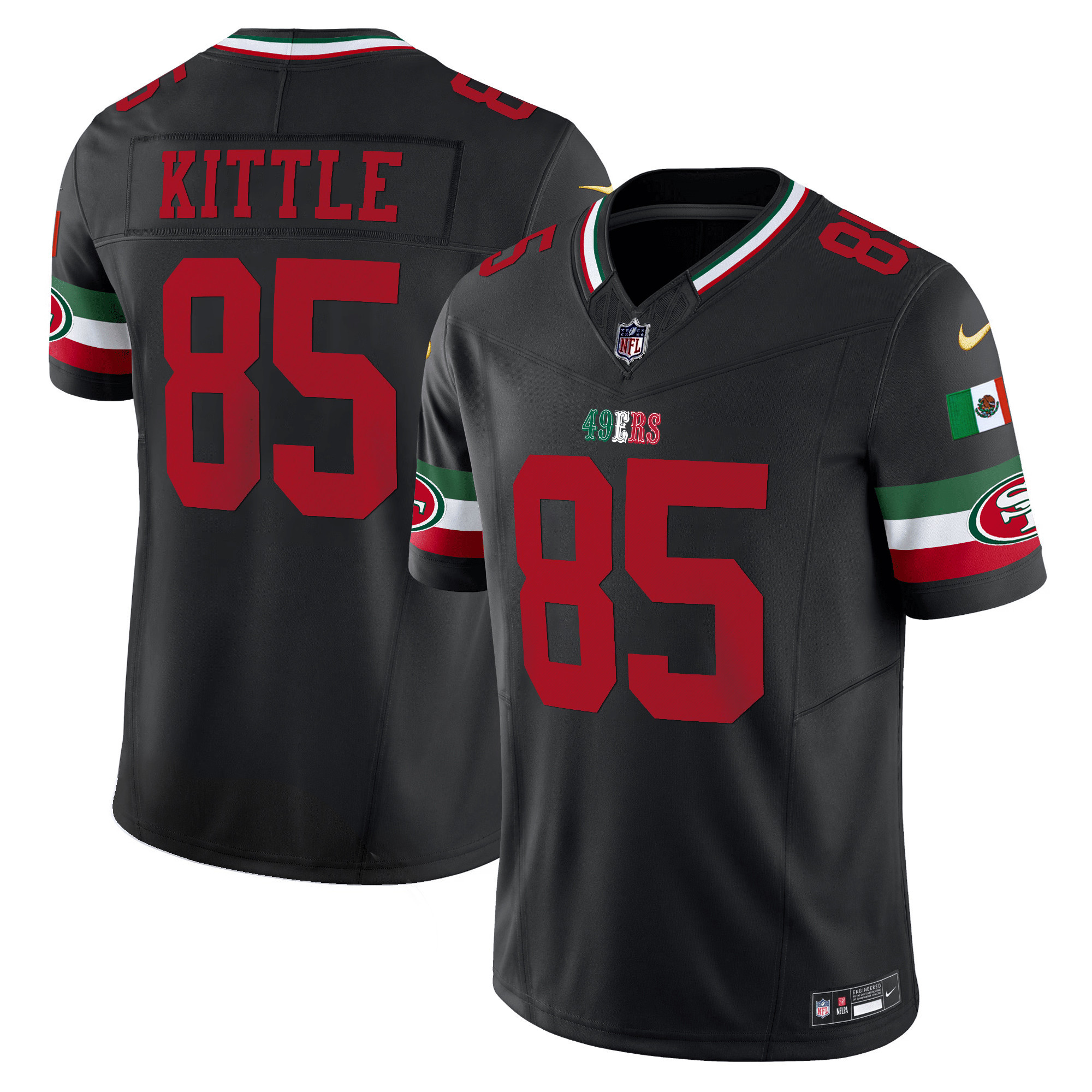Men's 49ers Mexico 2024 Vapor Limited Jersey V2 - All Stitched - Image 25