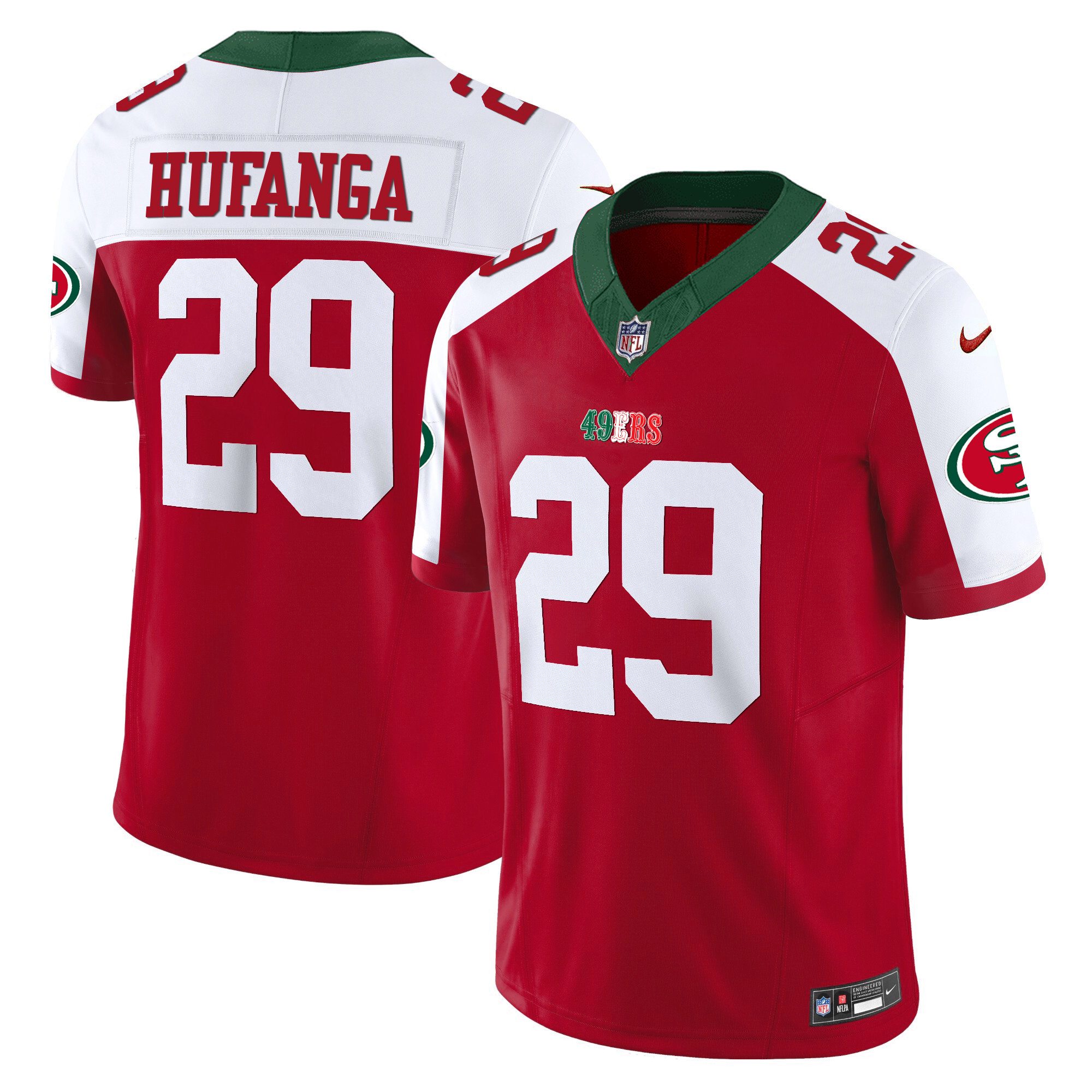 Men's 49ers Mexico 2024 Vapor Limited Jersey V2 - All Stitched - Image 50