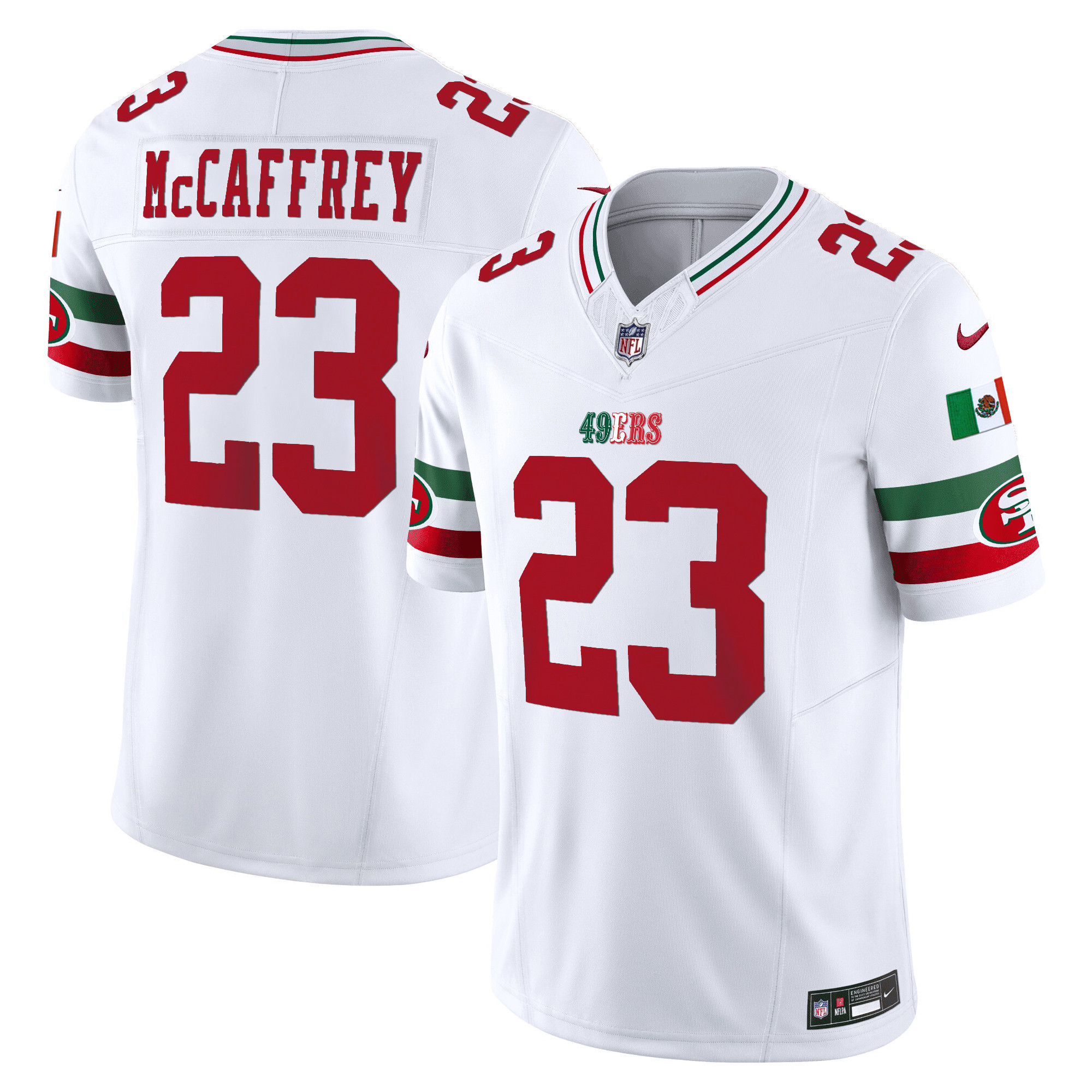 Men's 49ers Mexico 2024 Vapor Limited Jersey V2 - All Stitched - Image 2