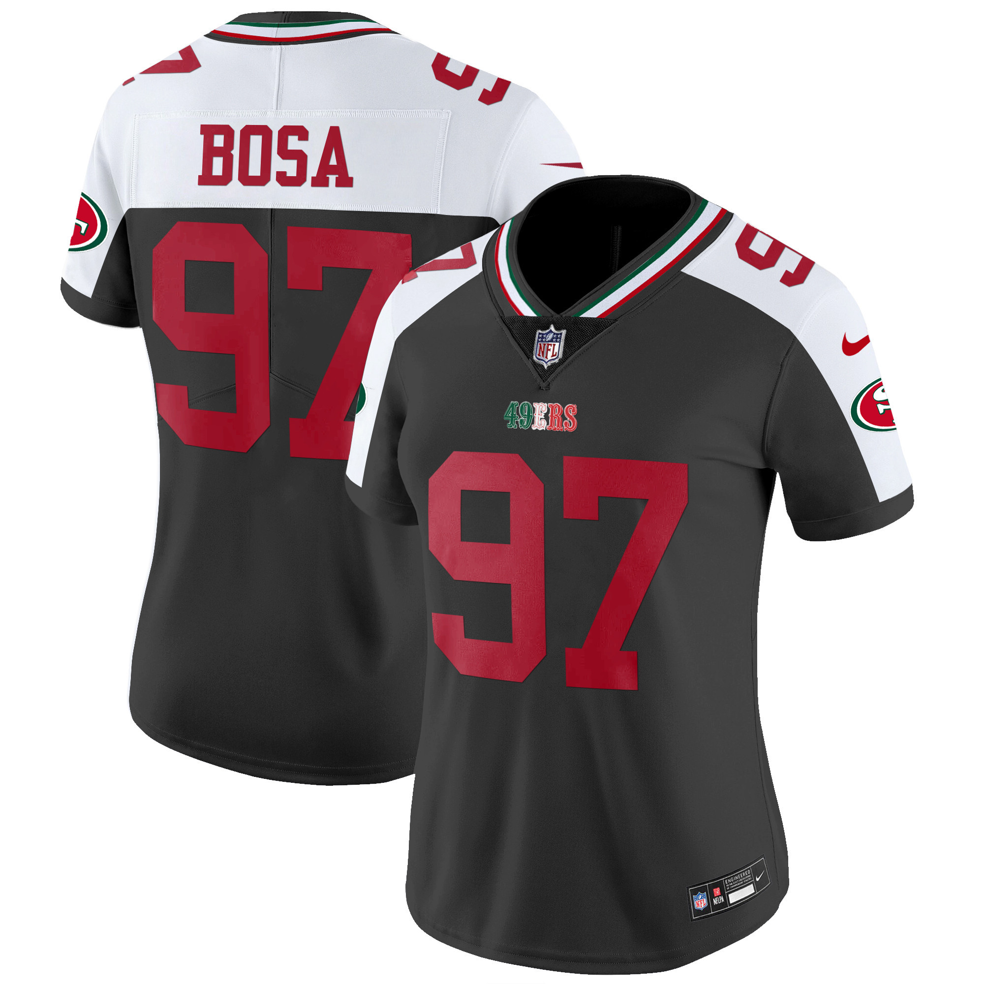 Women's 49ers Mexico Vapor Jersey V2 - All Stitched - Image 37