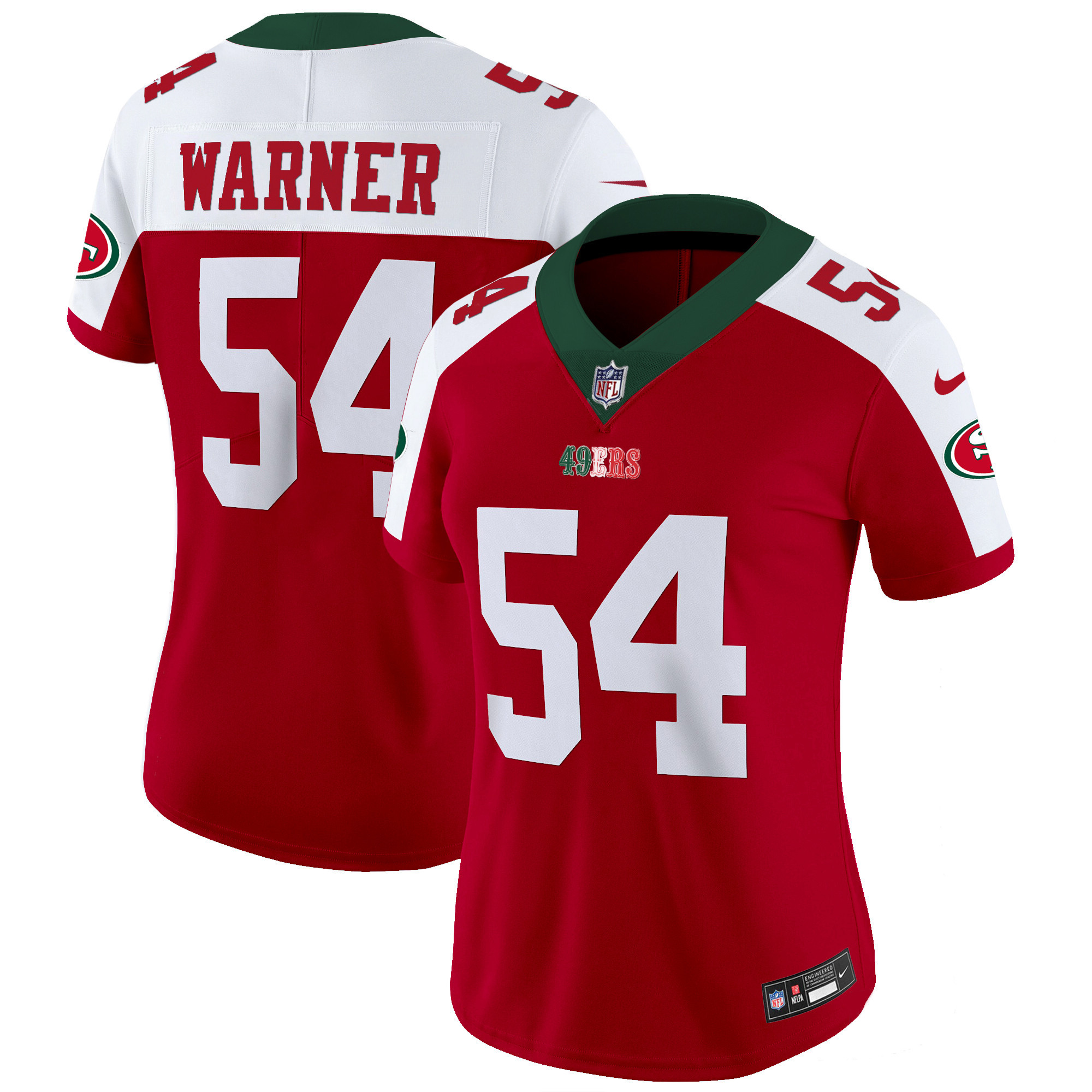 Women's 49ers Mexico Vapor Jersey V2 - All Stitched - Image 41