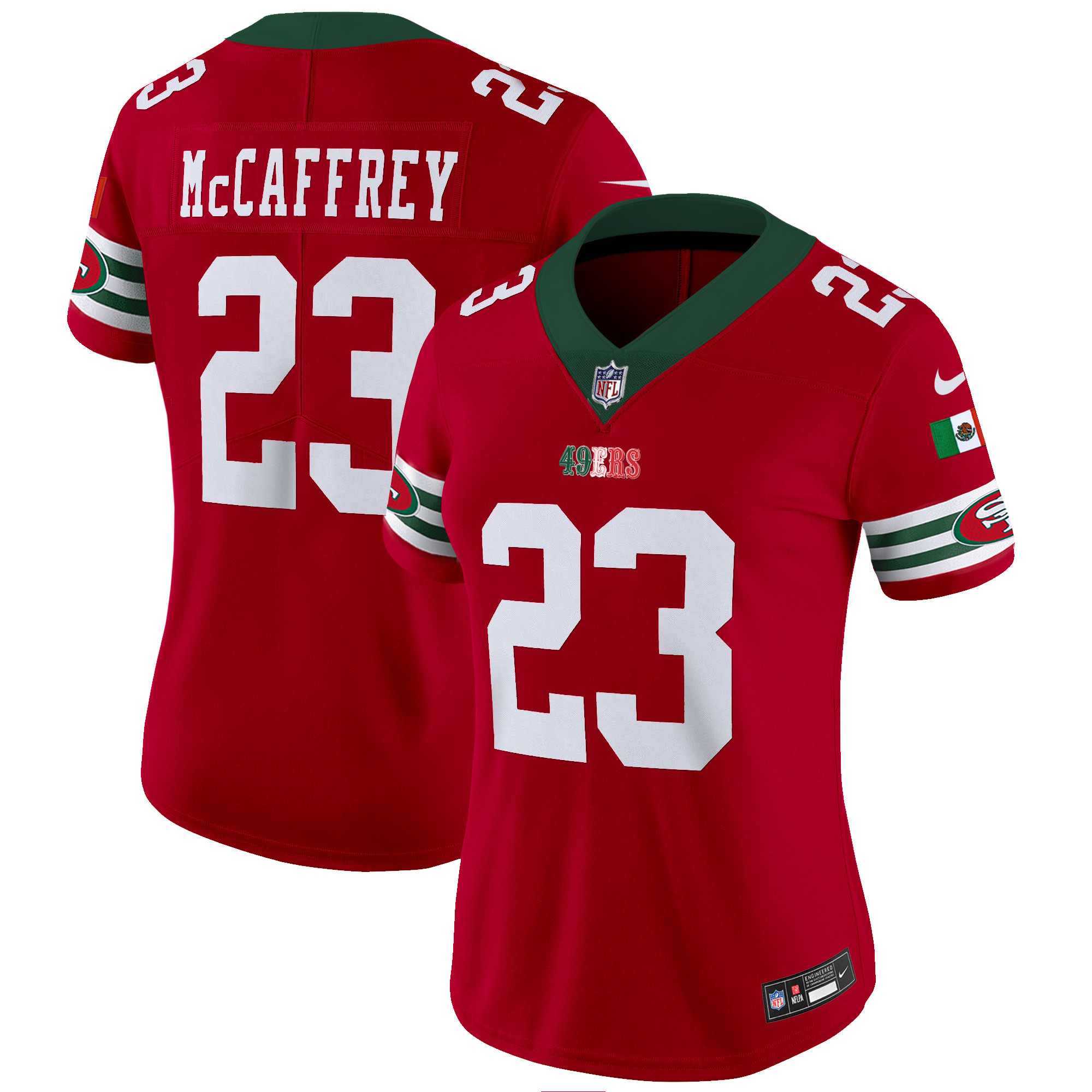 Women's 49ers Mexico Vapor Jersey V2 - All Stitched - Image 12