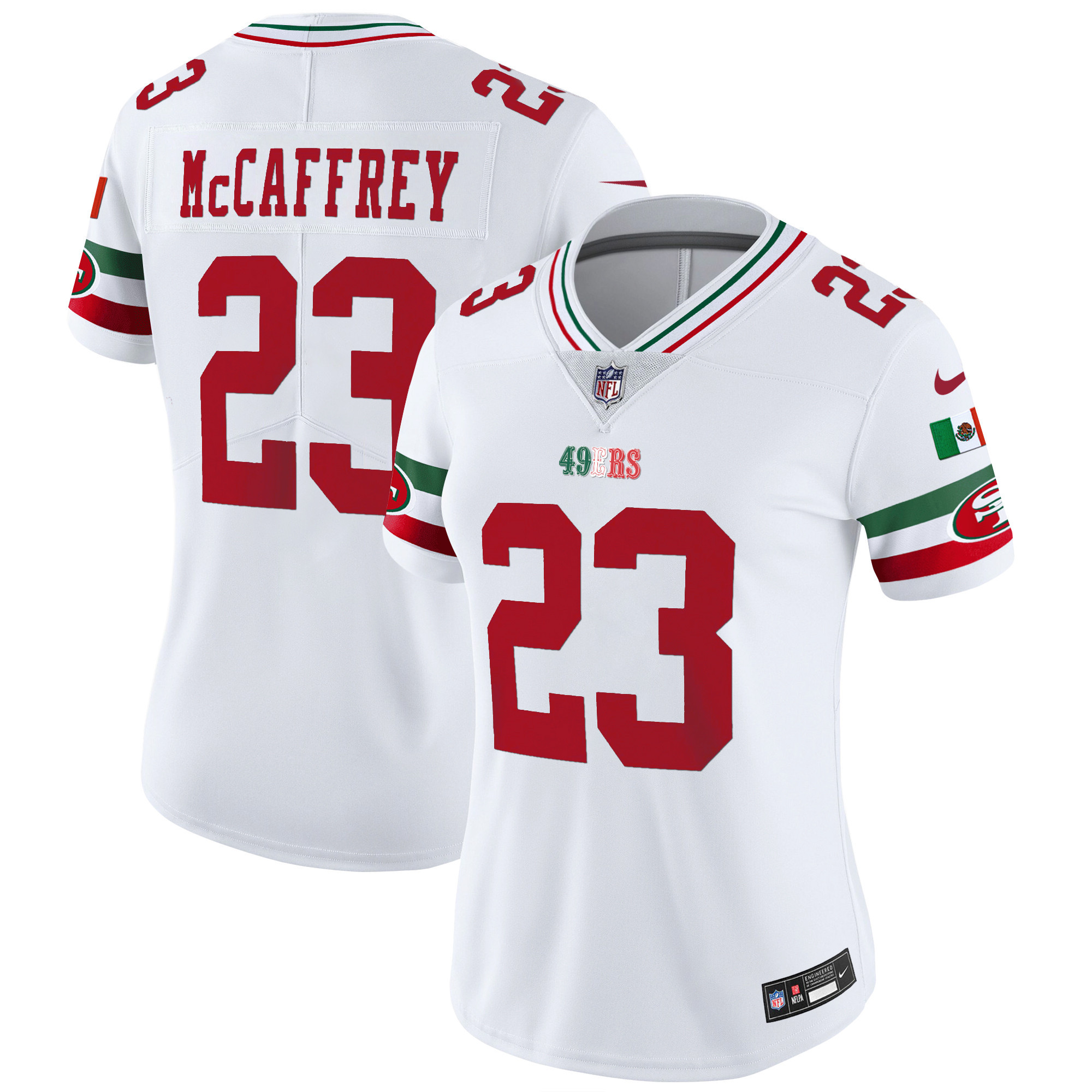 Women's 49ers Mexico Vapor Jersey V2 - All Stitched - Image 2