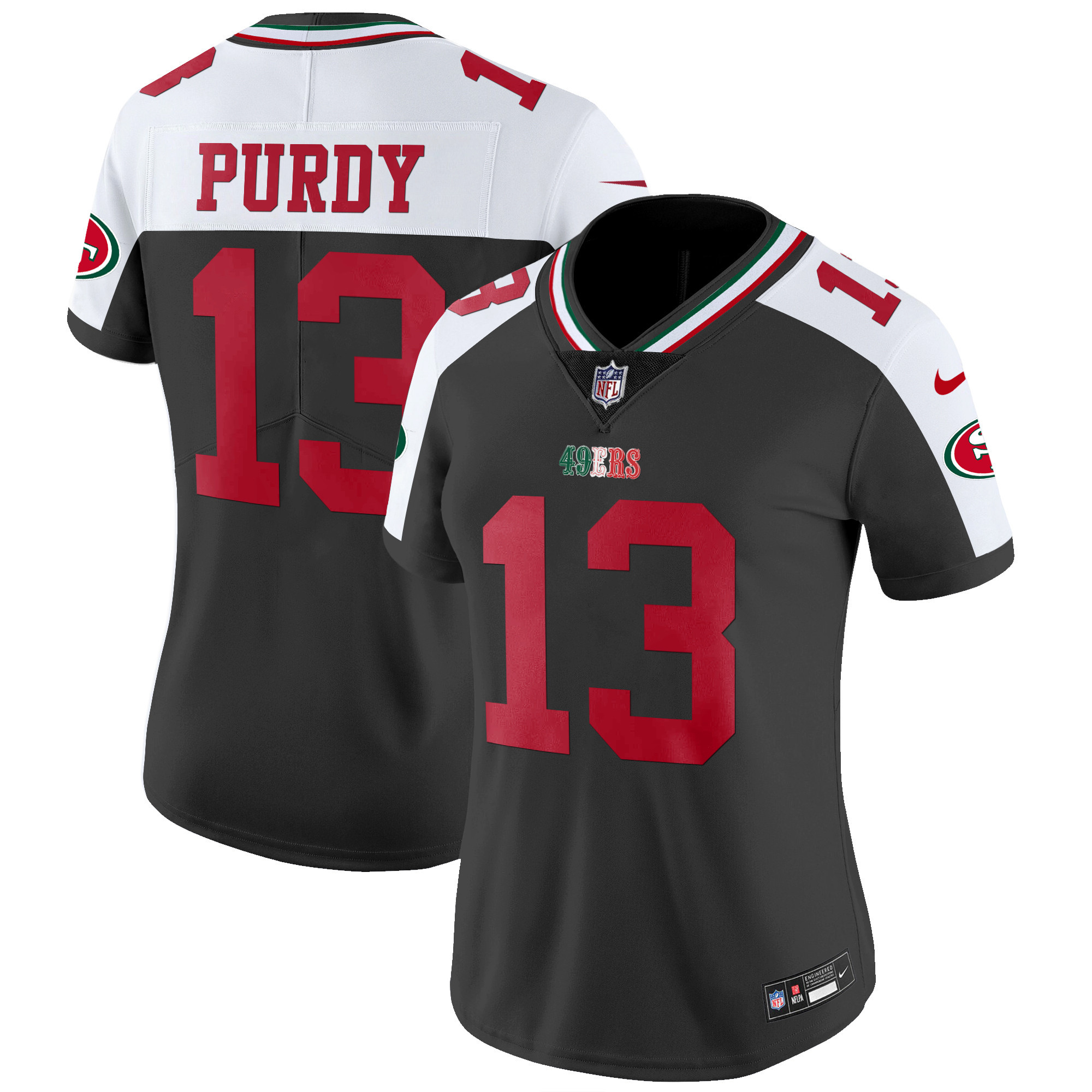 Women's 49ers Mexico Vapor Jersey V2 - All Stitched - Image 34
