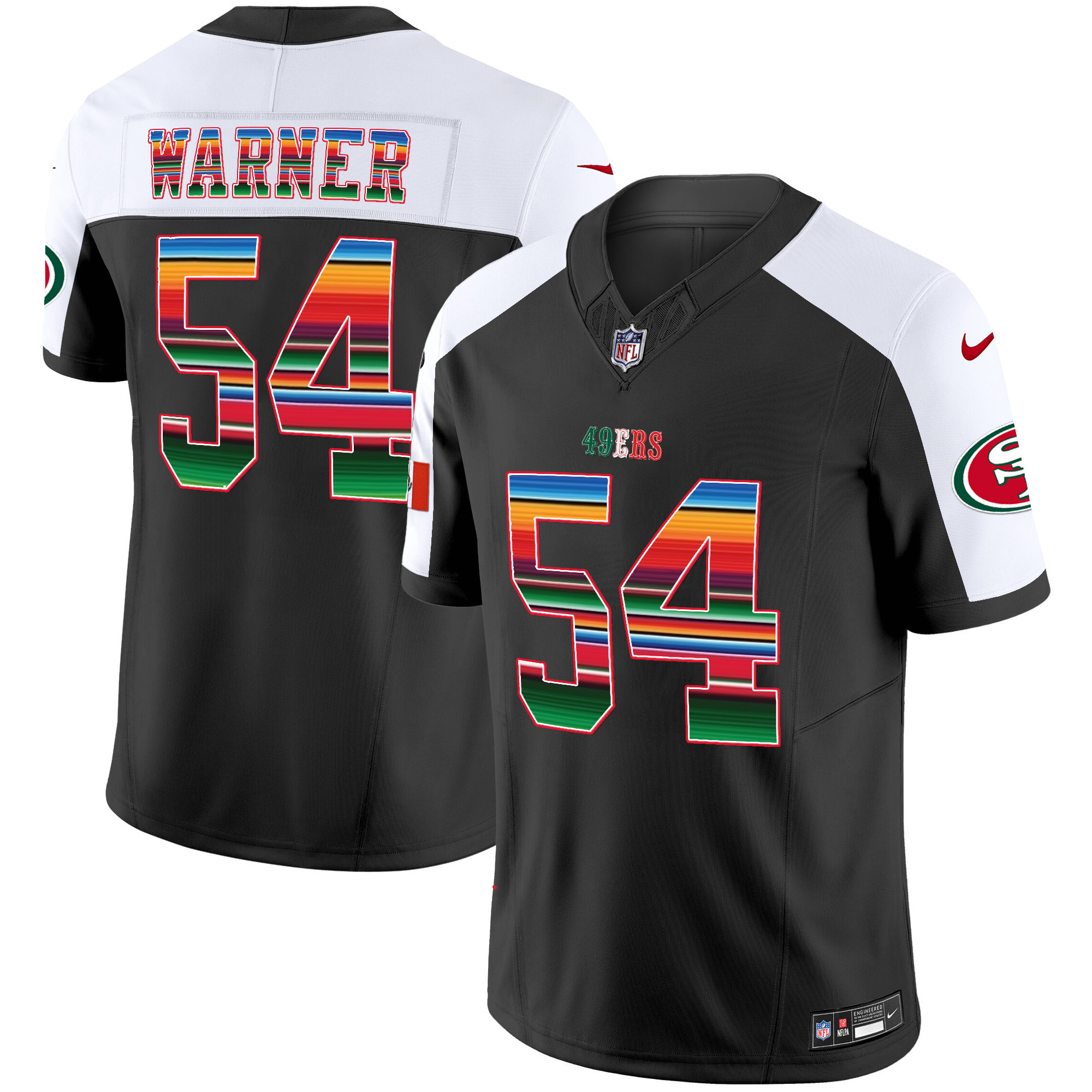Men's 49ers Mexico Vapor Jersey V3 - All Stitched - Image 31