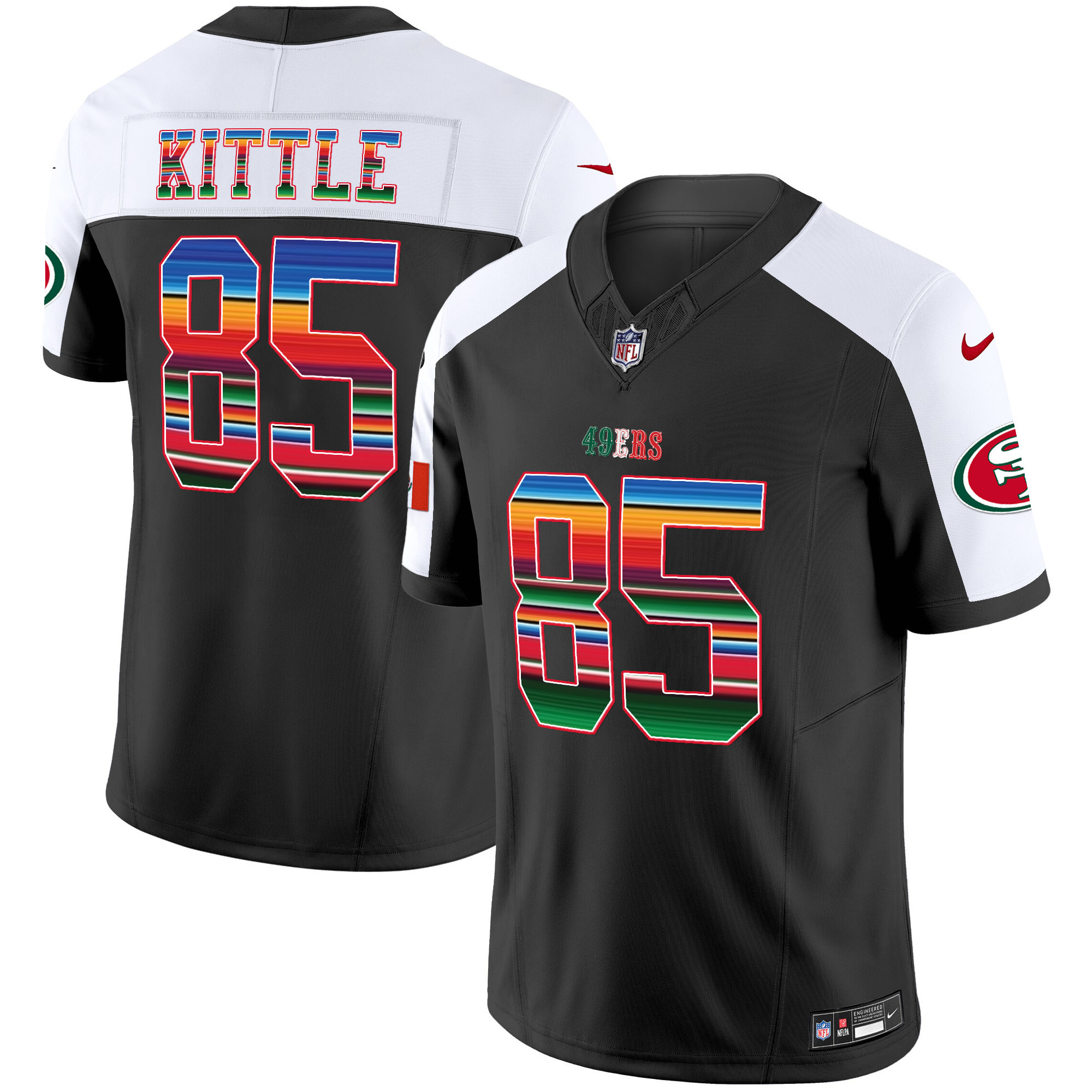 Men's 49ers Mexico Vapor Jersey V3 - All Stitched - Image 35