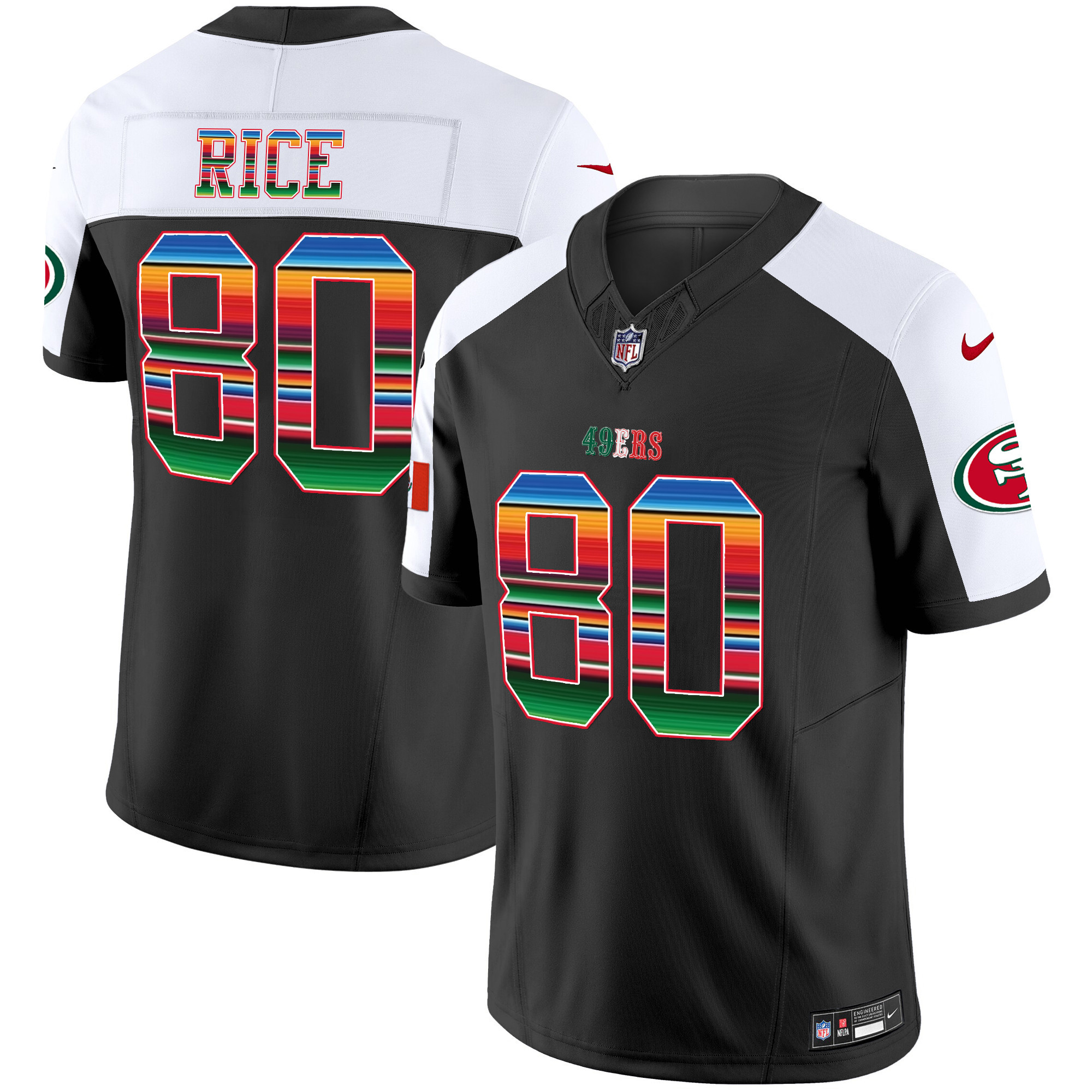 Men's 49ers Mexico Vapor Jersey V3 - All Stitched - Image 36