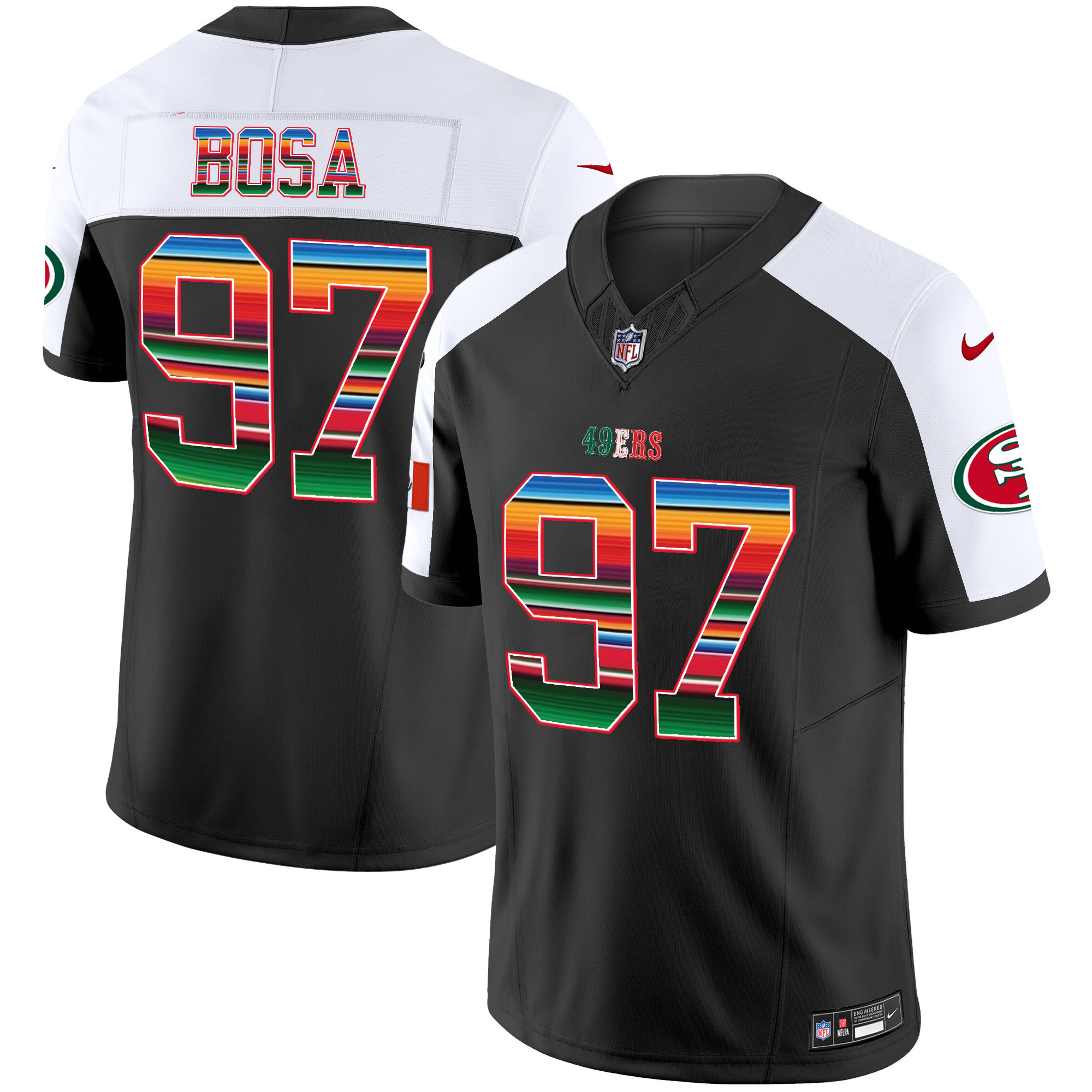 Men's 49ers Mexico Vapor Jersey V3 - All Stitched - Image 37