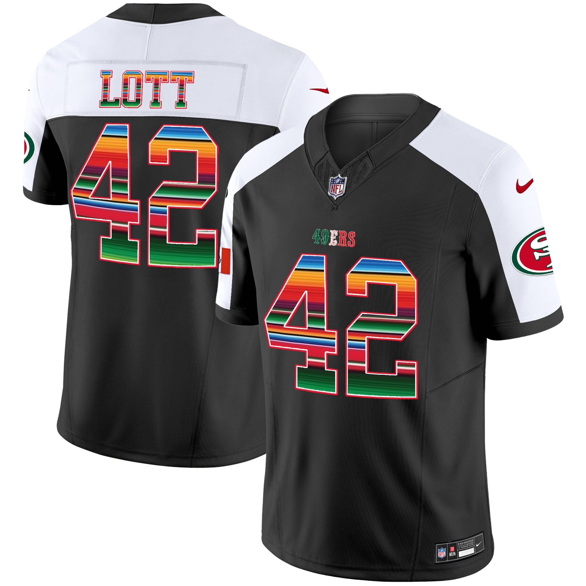 Men's 49ers Mexico Vapor Jersey V3 - All Stitched - Image 39