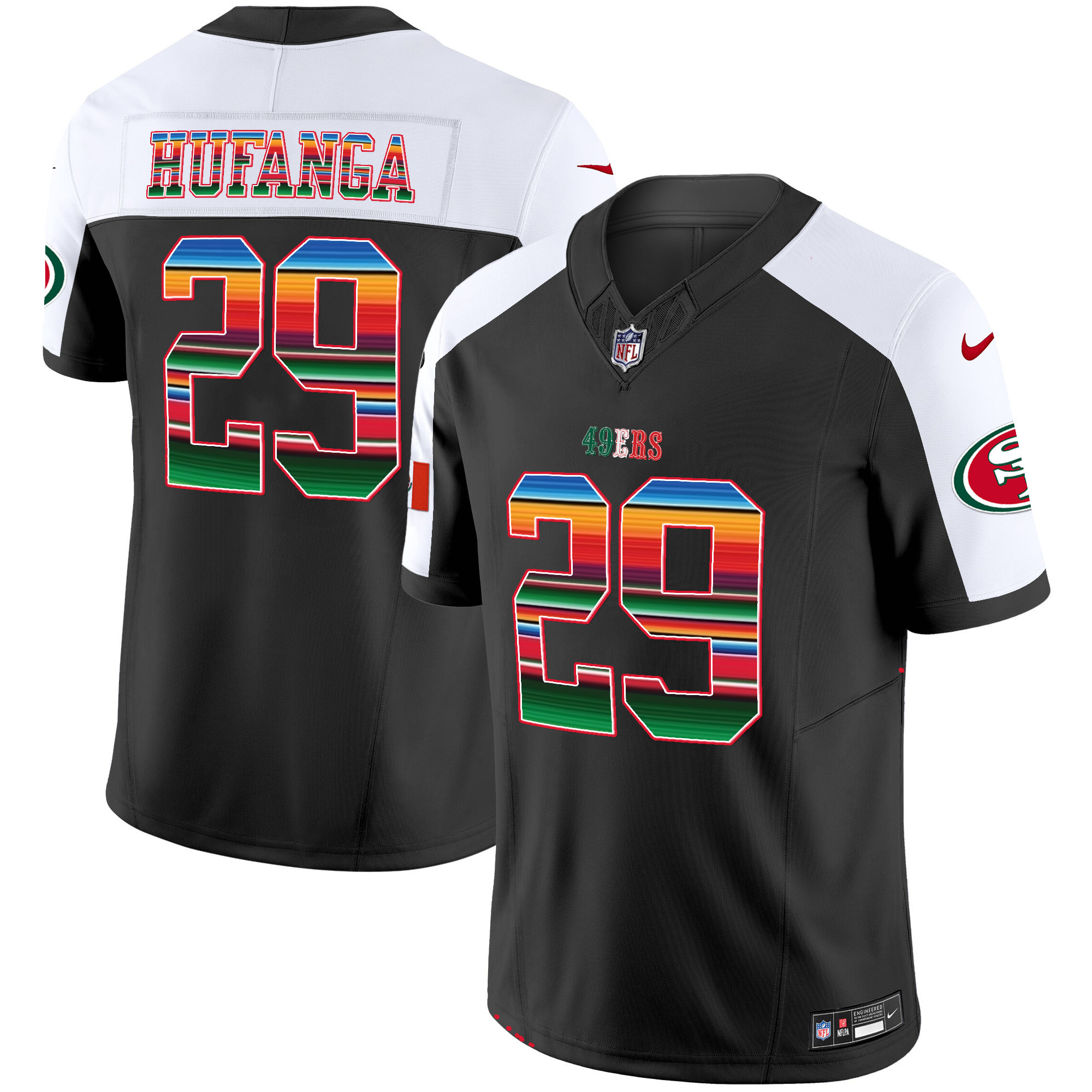 Men's 49ers Mexico Vapor Jersey V3 - All Stitched - Image 40