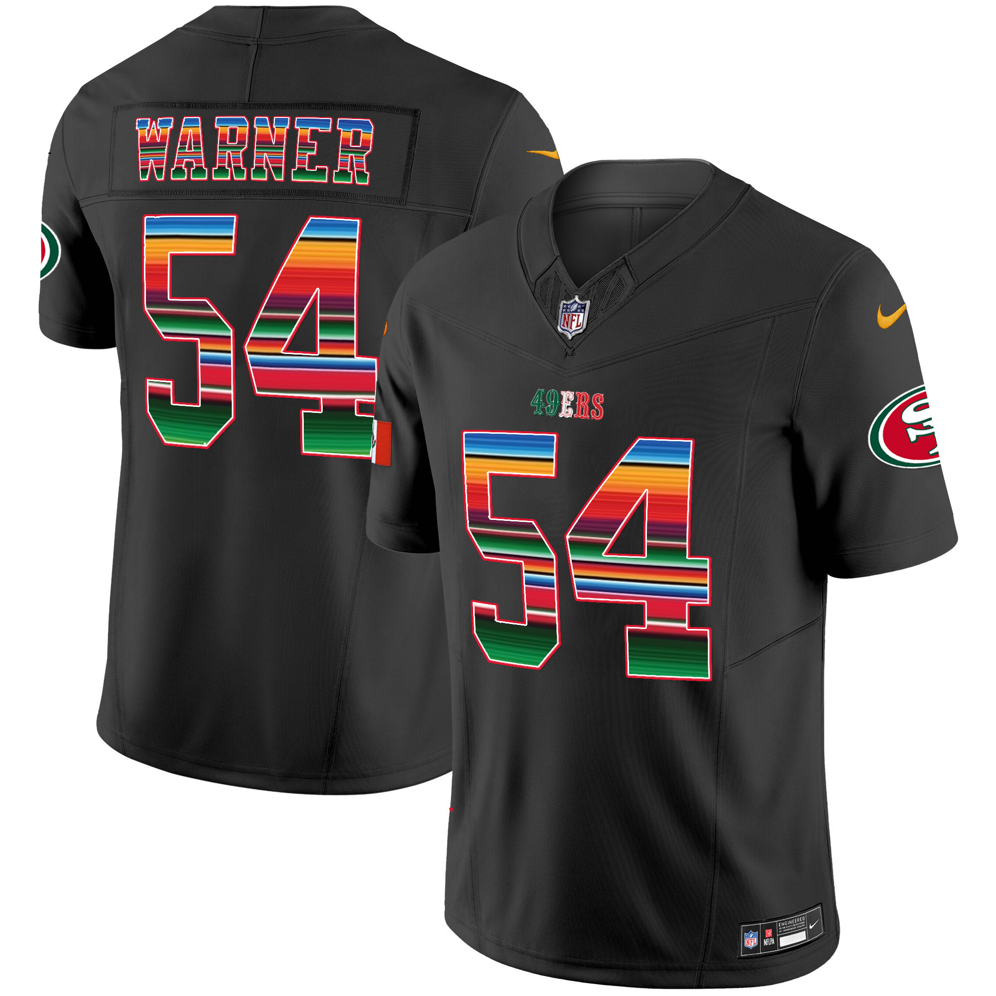 Men's 49ers Mexico Vapor Jersey V3 - All Stitched - Image 21