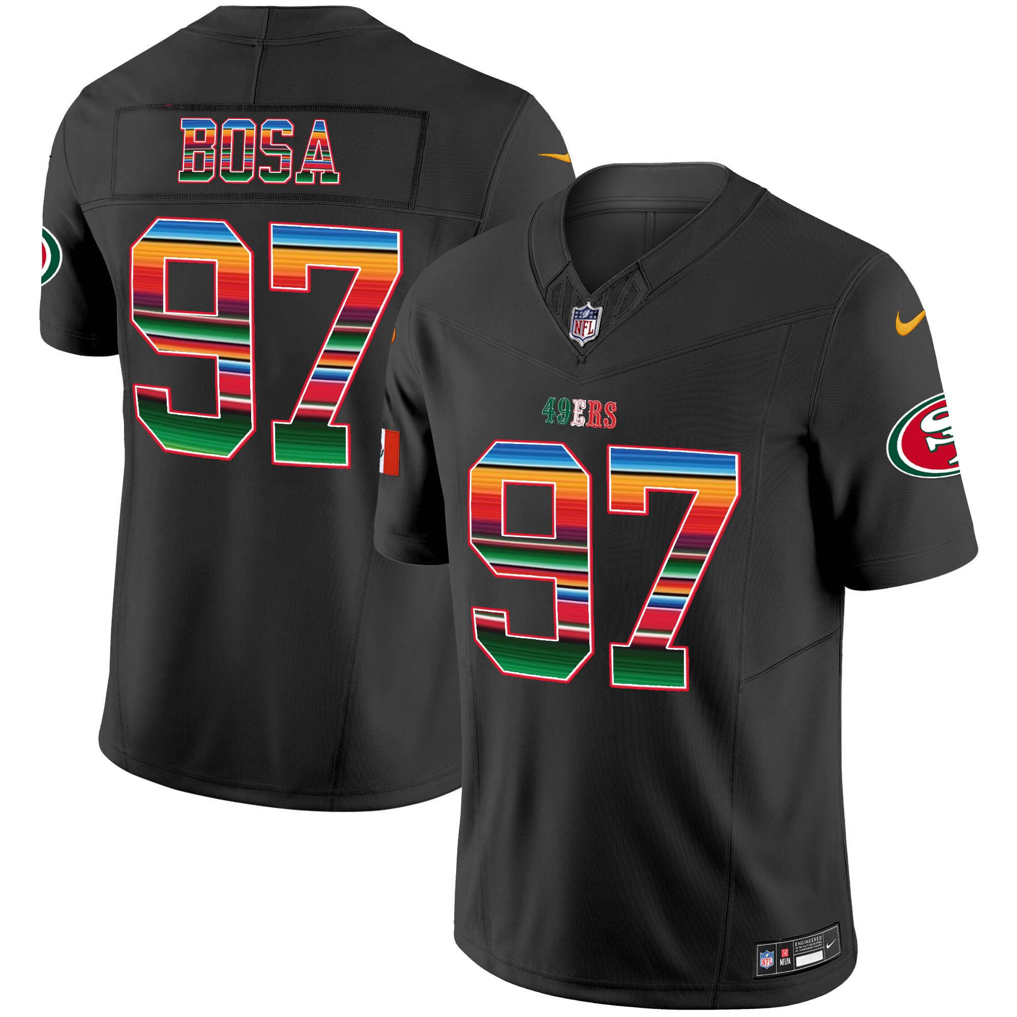 Men's 49ers Mexico Vapor Jersey V3 - All Stitched - Image 27