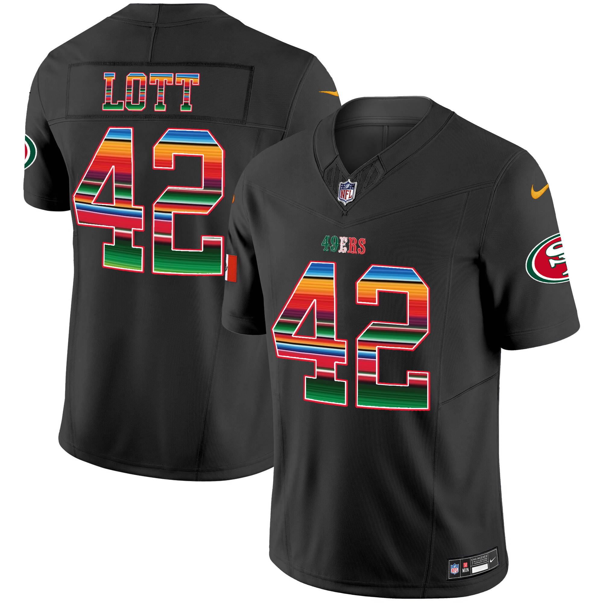 Men's 49ers Mexico Vapor Jersey V3 - All Stitched - Image 29