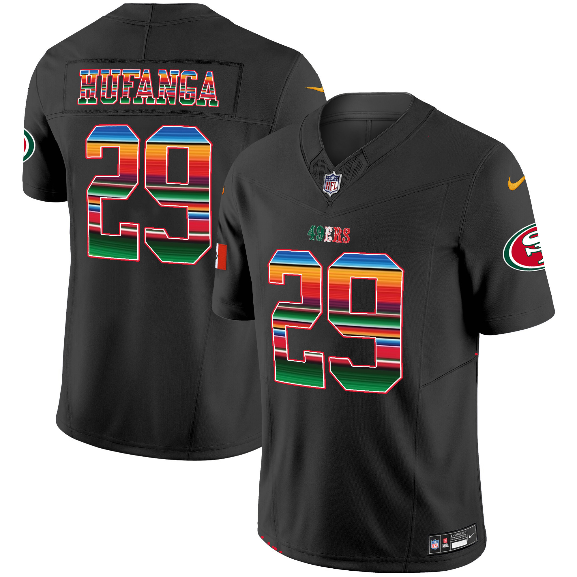 Men's 49ers Mexico Vapor Jersey V3 - All Stitched - Image 30