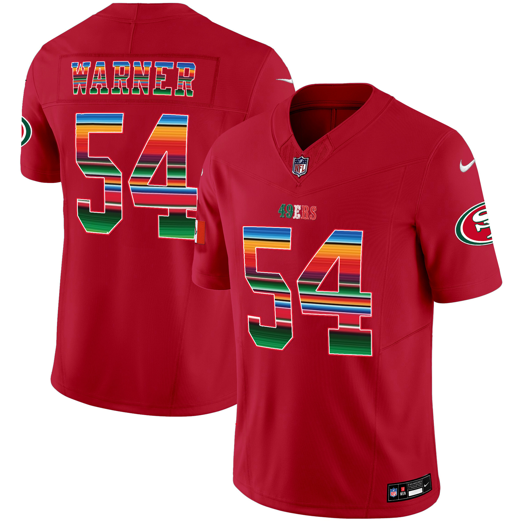 Men's 49ers Mexico Vapor Jersey V3 - All Stitched - Image 11