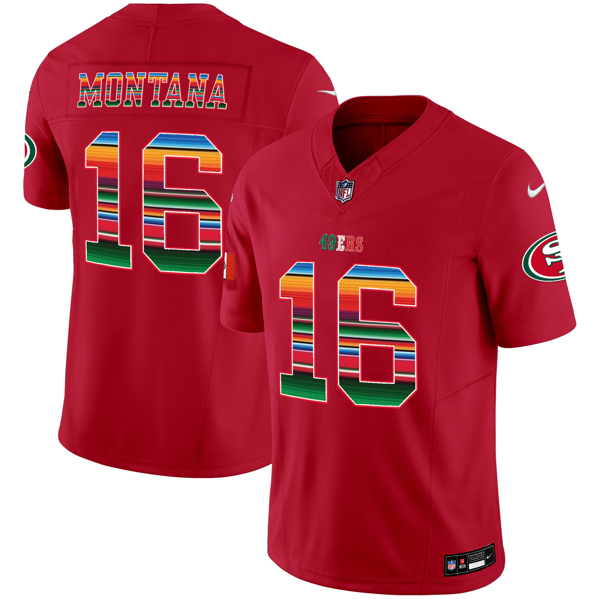 Men's 49ers Mexico Vapor Jersey V3 - All Stitched - Image 18