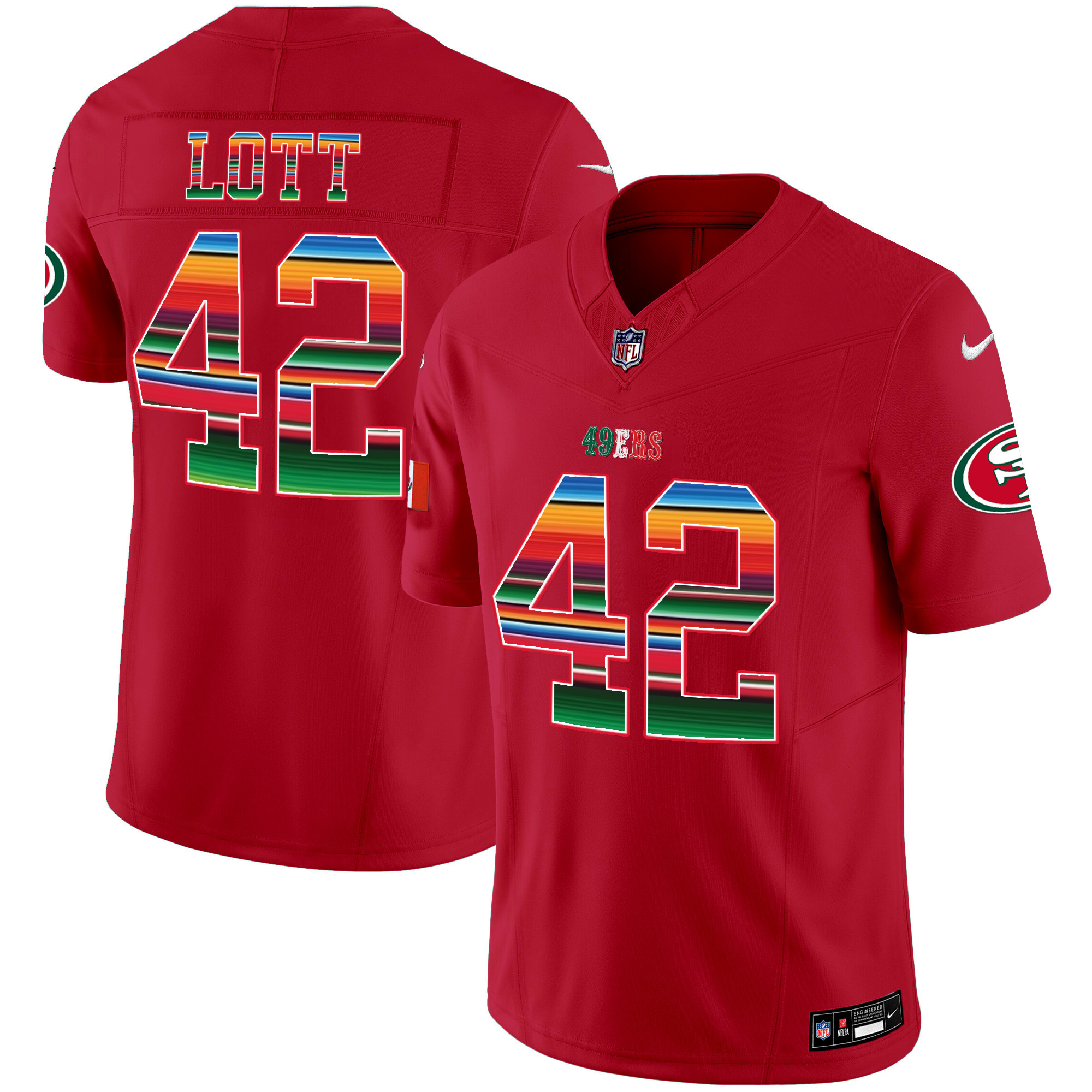 Men's 49ers Mexico Vapor Jersey V3 - All Stitched - Image 19