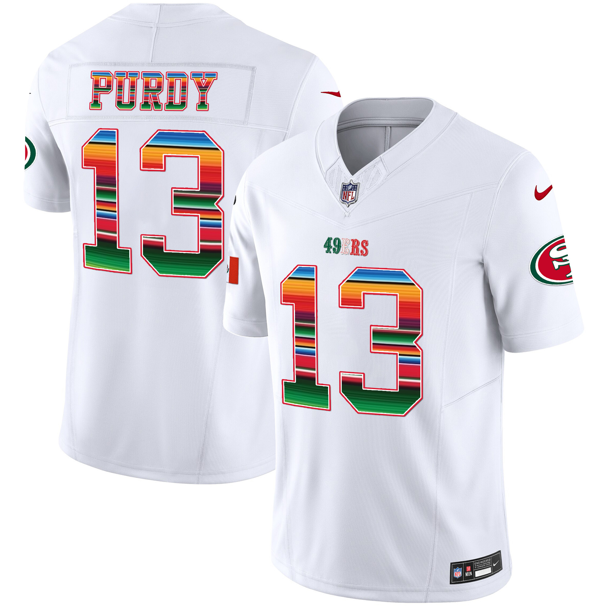 Men's 49ers Mexico Vapor Jersey V3 - All Stitched - Image 4