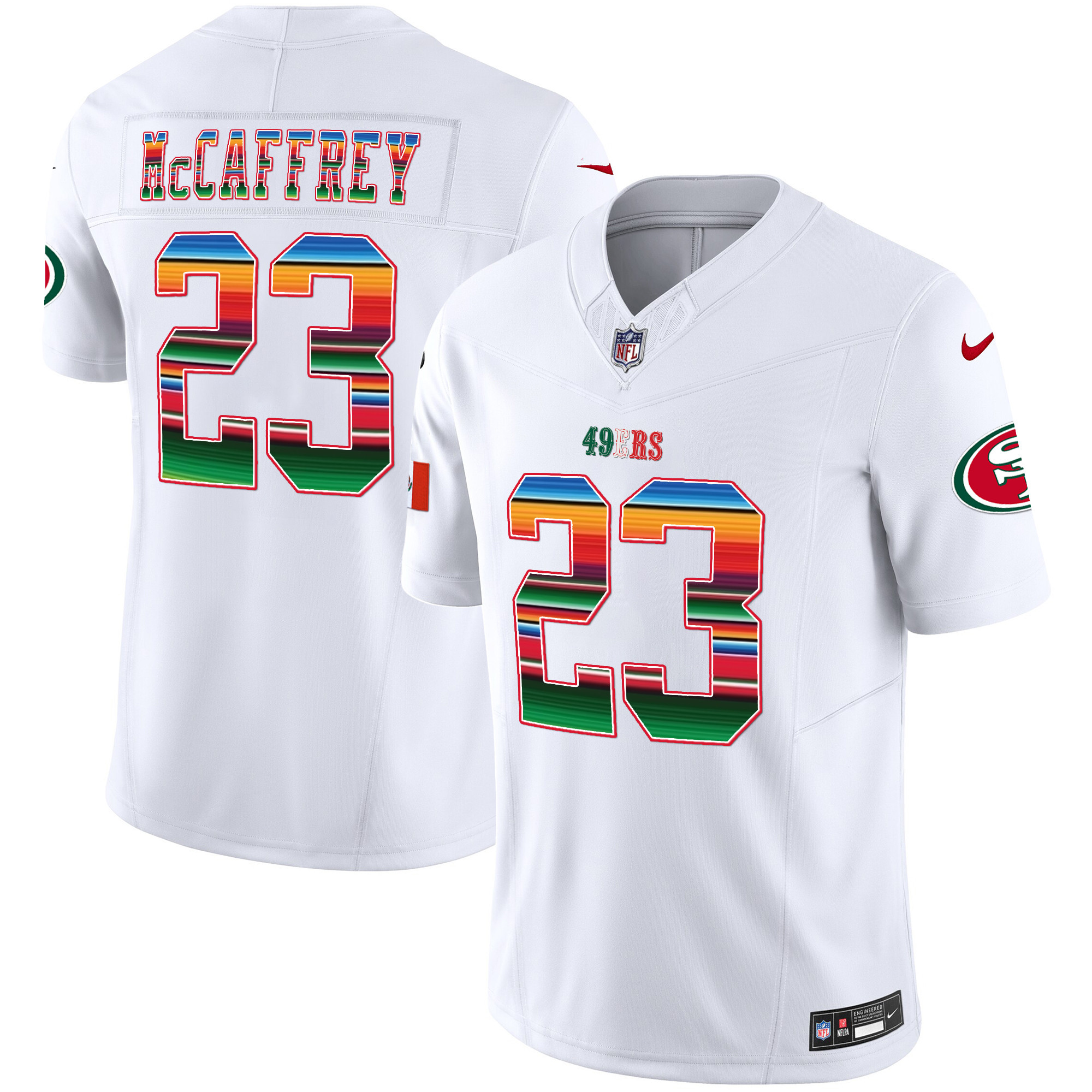 Men's 49ers Mexico Vapor Jersey V3 - All Stitched - Image 2