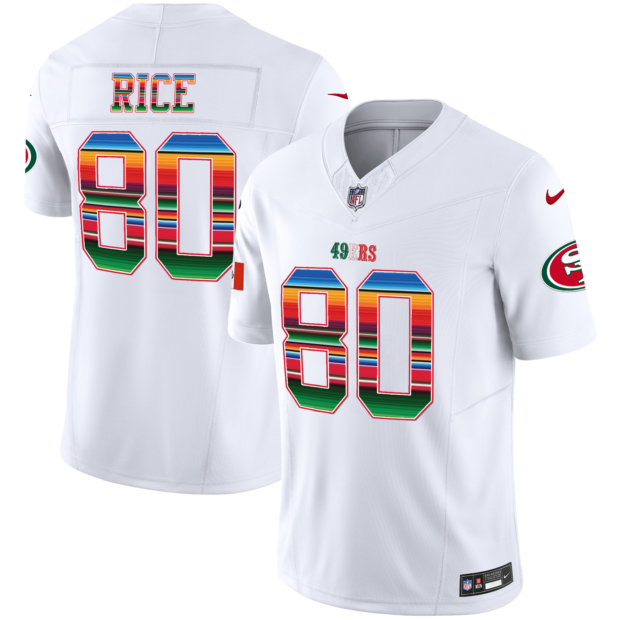 Men's 49ers Mexico Vapor Jersey V3 - All Stitched - Image 6