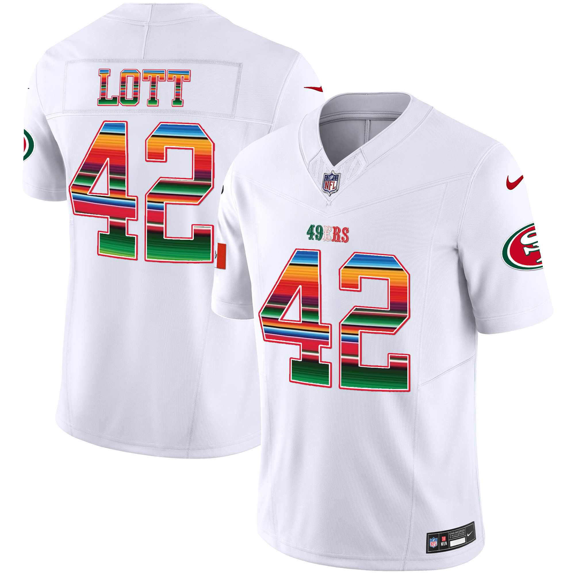 Men's 49ers Mexico Vapor Jersey V3 - All Stitched - Image 9