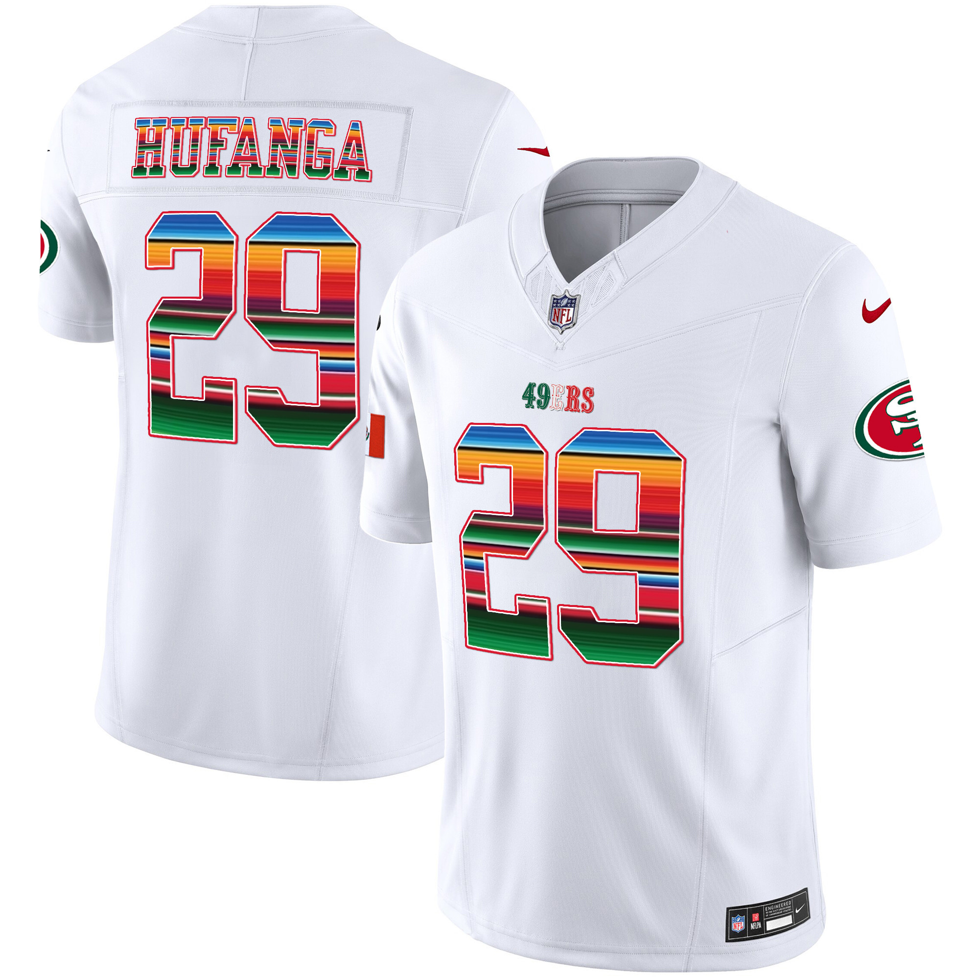 Men's 49ers Mexico Vapor Jersey V3 - All Stitched - Image 10