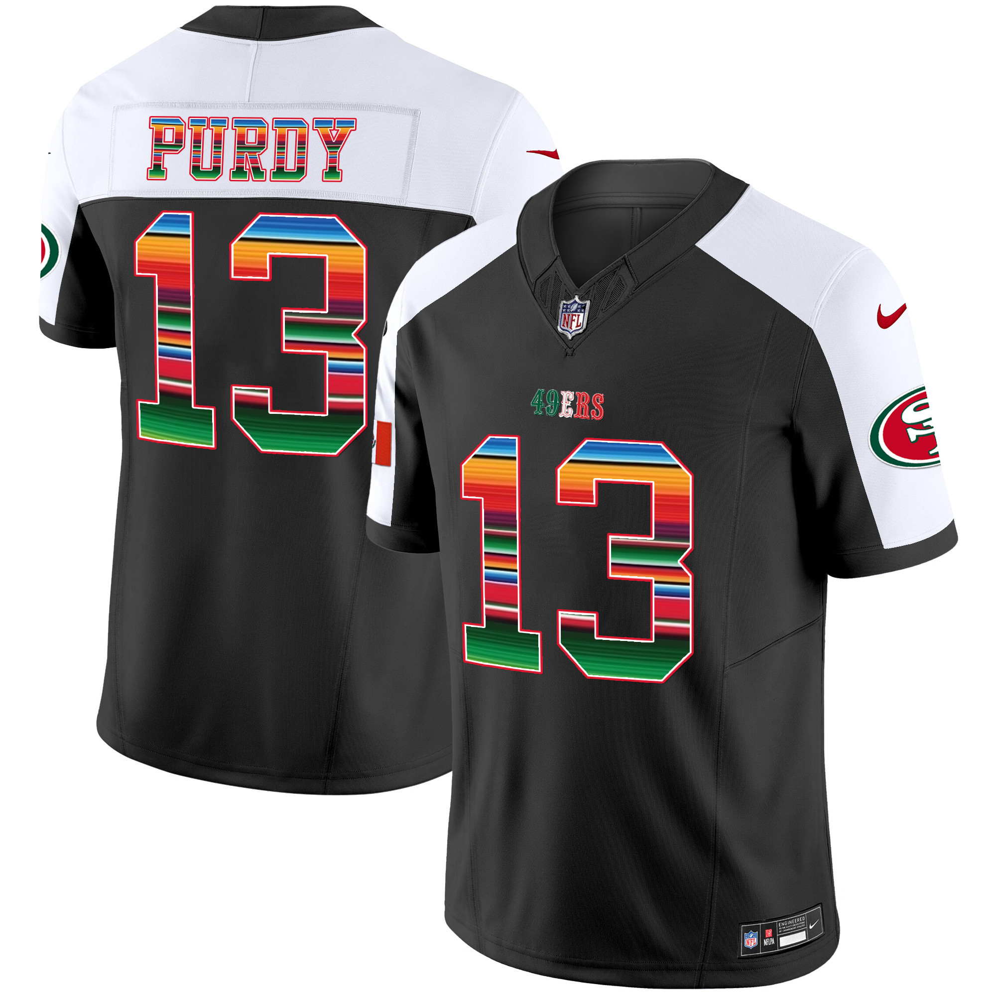 Men's 49ers Mexico Vapor Jersey V3 - All Stitched - Image 34