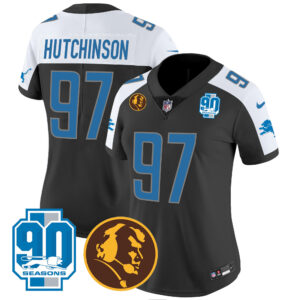 Women's Detroit Lions 90th & John Madden Patch Jersey - All Stitched
