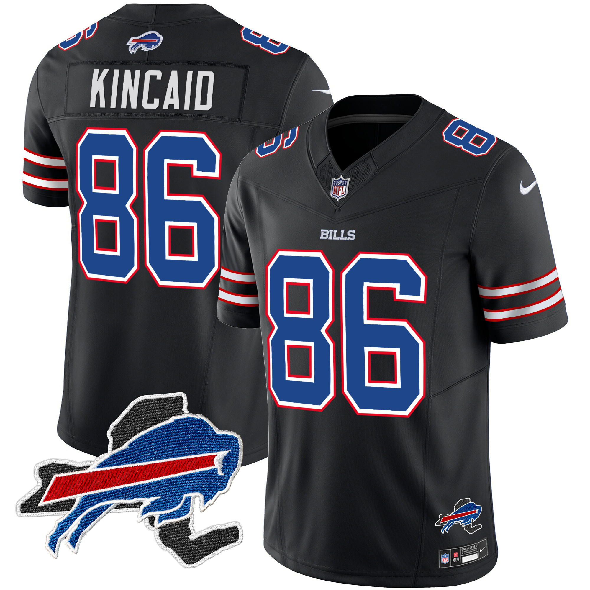 Men's Bills New York Patch Vapor Limited Jersey - All Stitched - Image 46