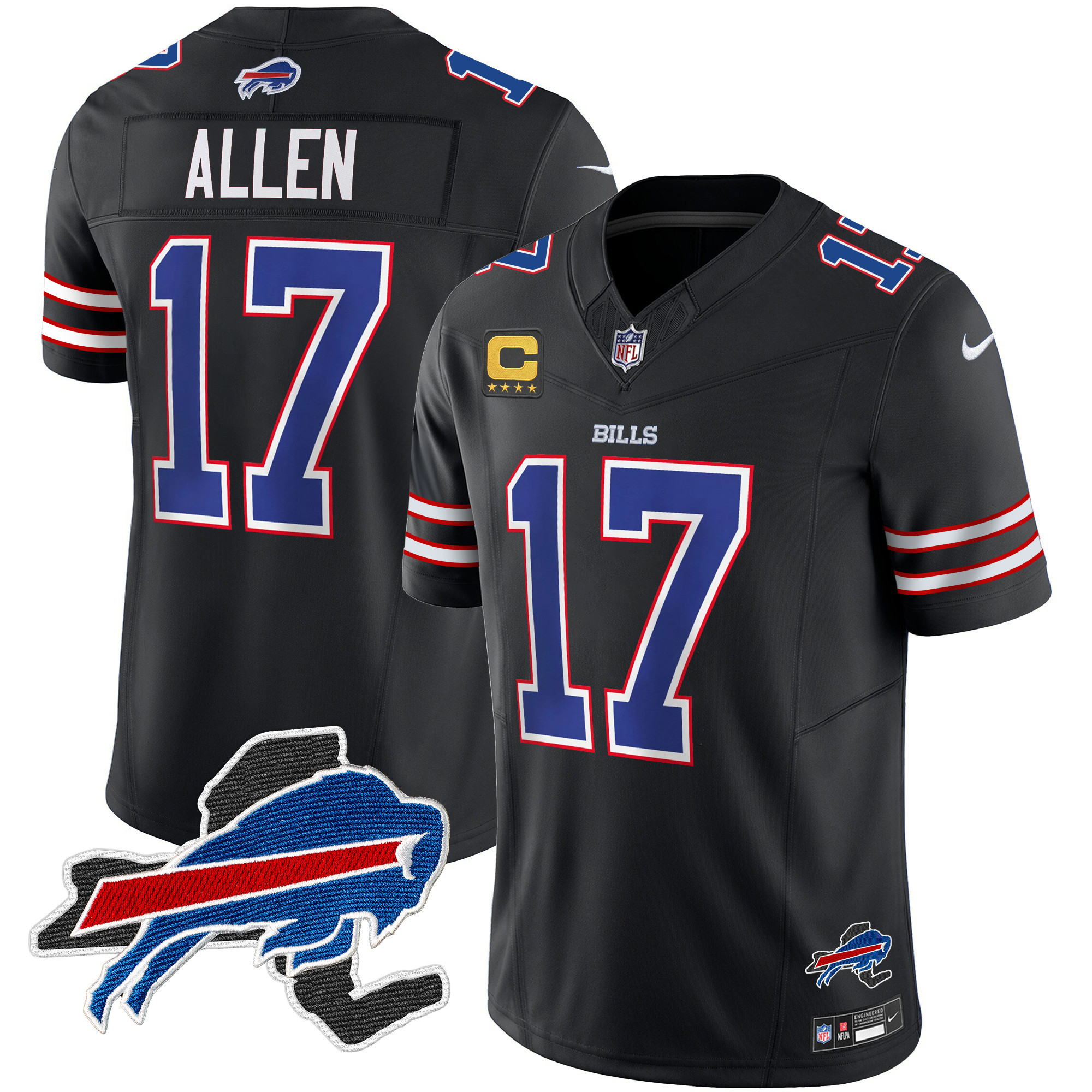 Men's Bills New York Patch Vapor Limited Jersey - All Stitched - Image 41
