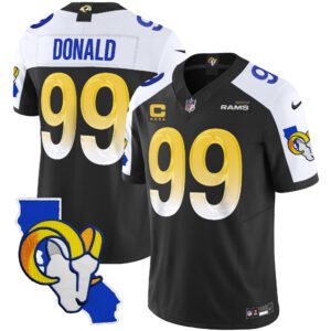Men's Rams California Patch Vapor Limited Jersey - All Stitched